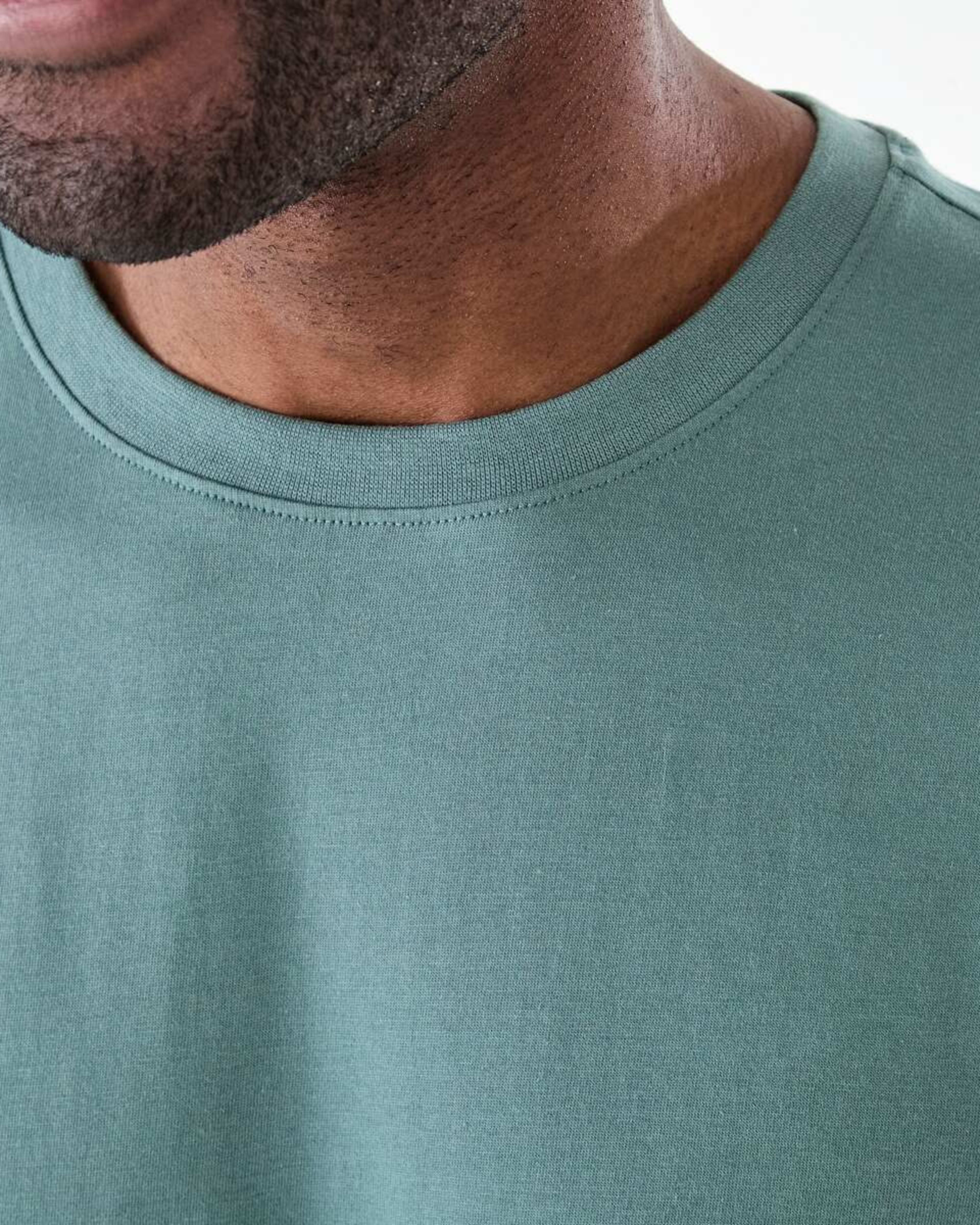 5 Australian Grown Cotton Longline T-shirt STORMY, 5 of 6