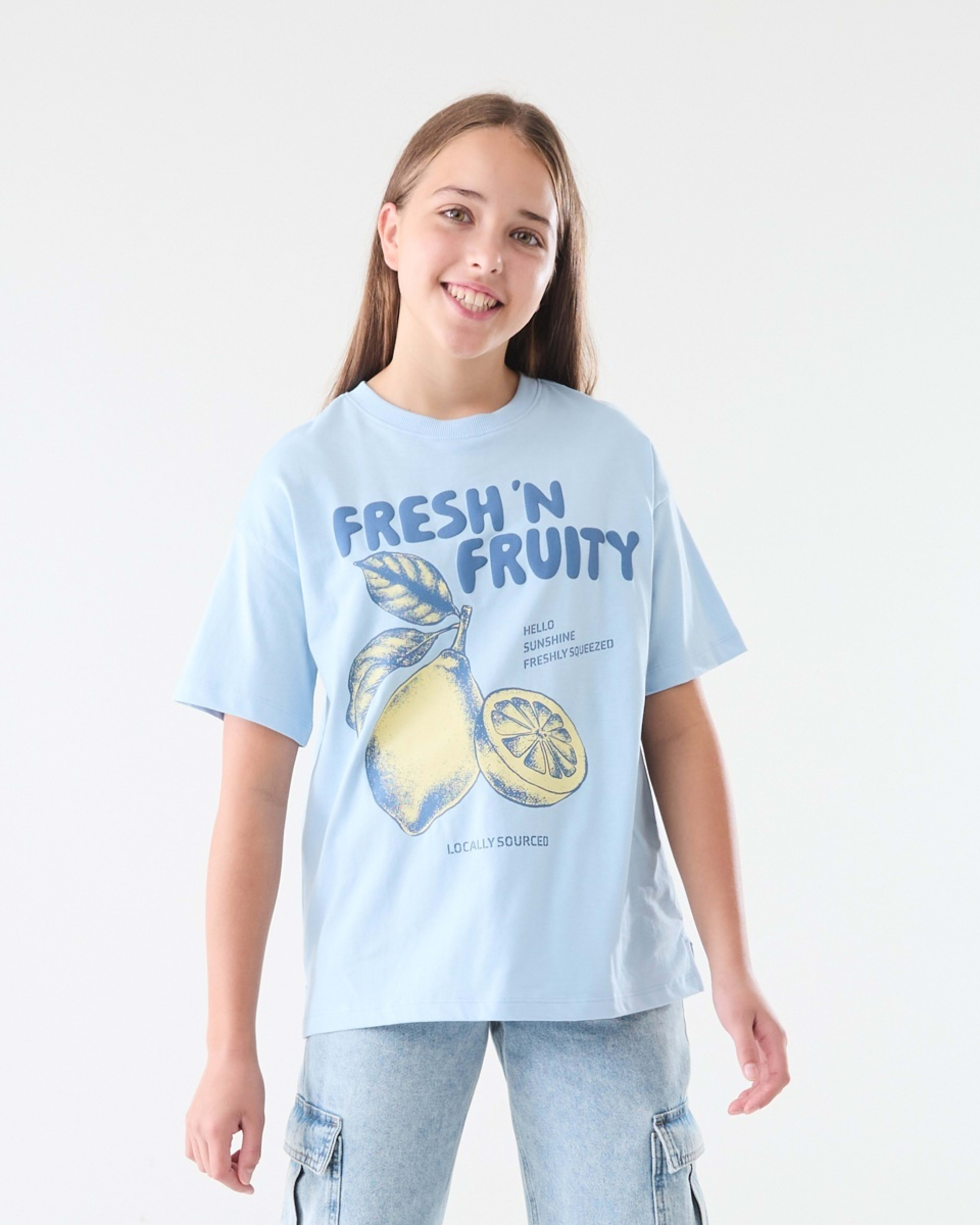 1 Oversized T-shirt Blu Lemon, 1 of 6