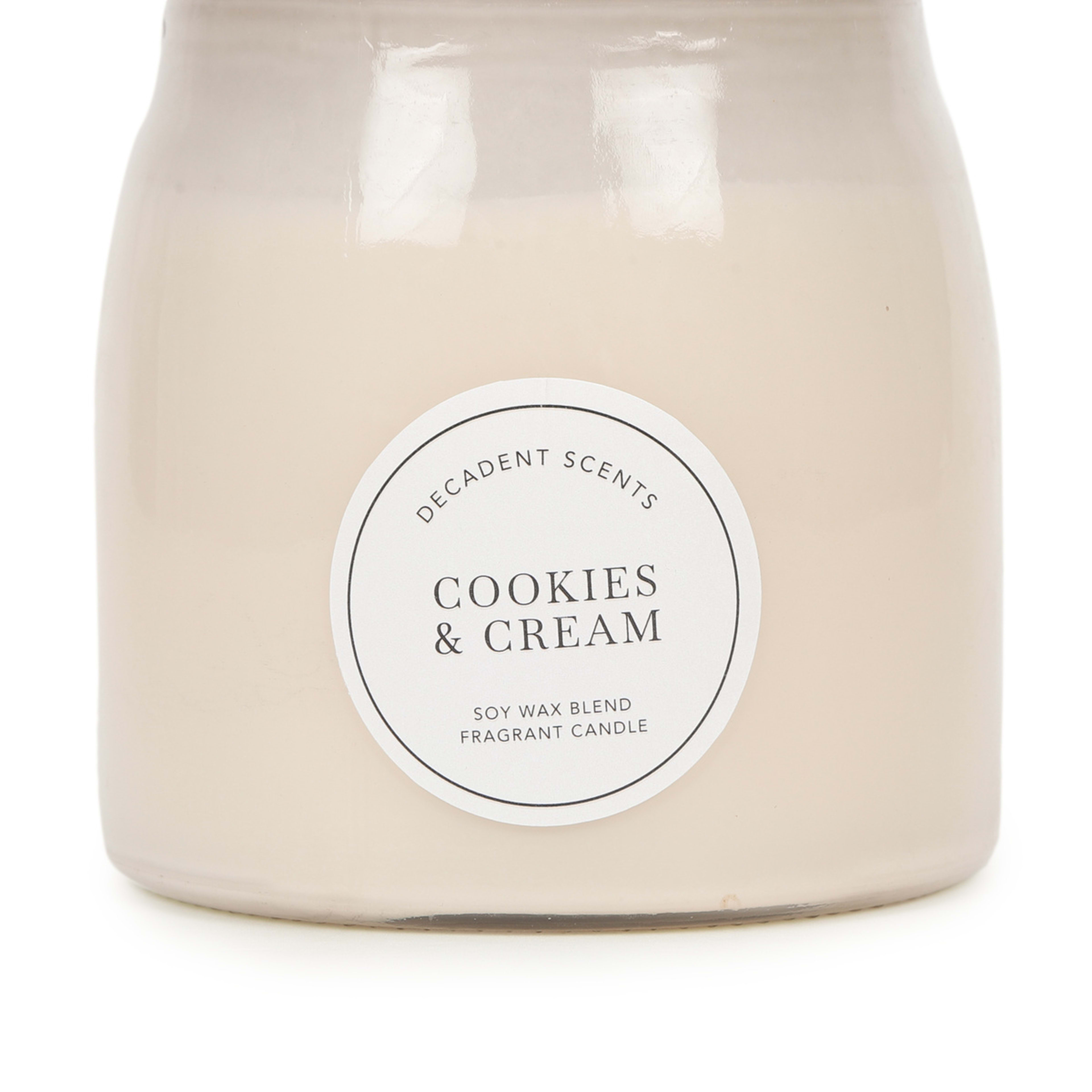 Cookies and Cream Decadent Scents Soy Wax Blend Fragrant Candle Kmart NZ