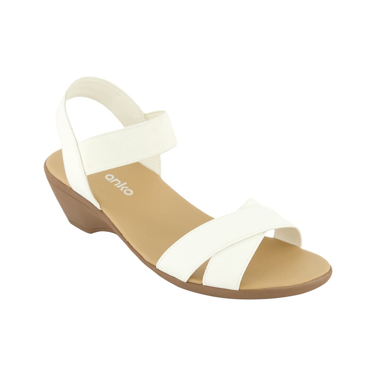 Low Wedge Elastic Upper Sandals Kmart