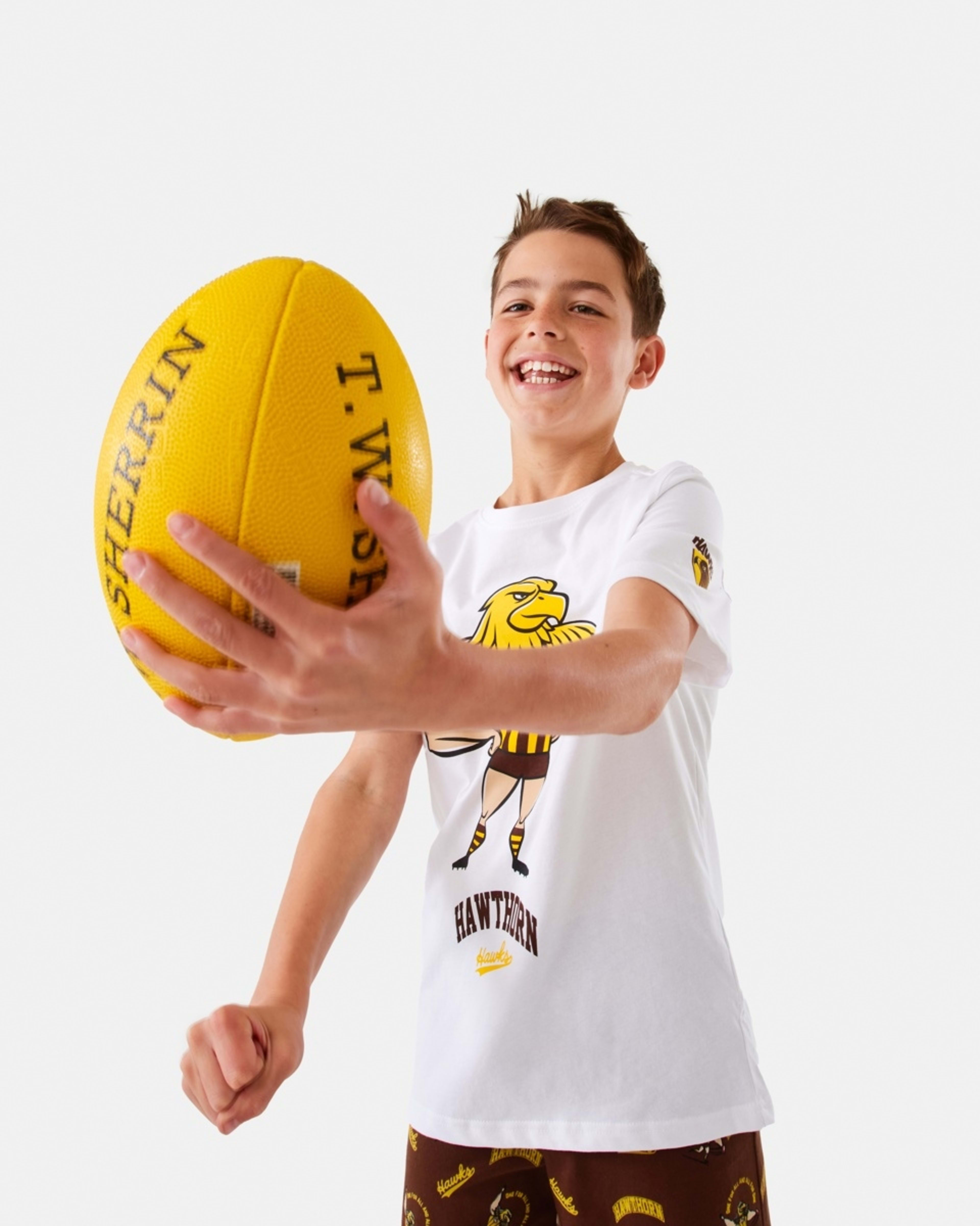 1 Active Kids AFL Pyjama Set Hawthorn, 1 of 10