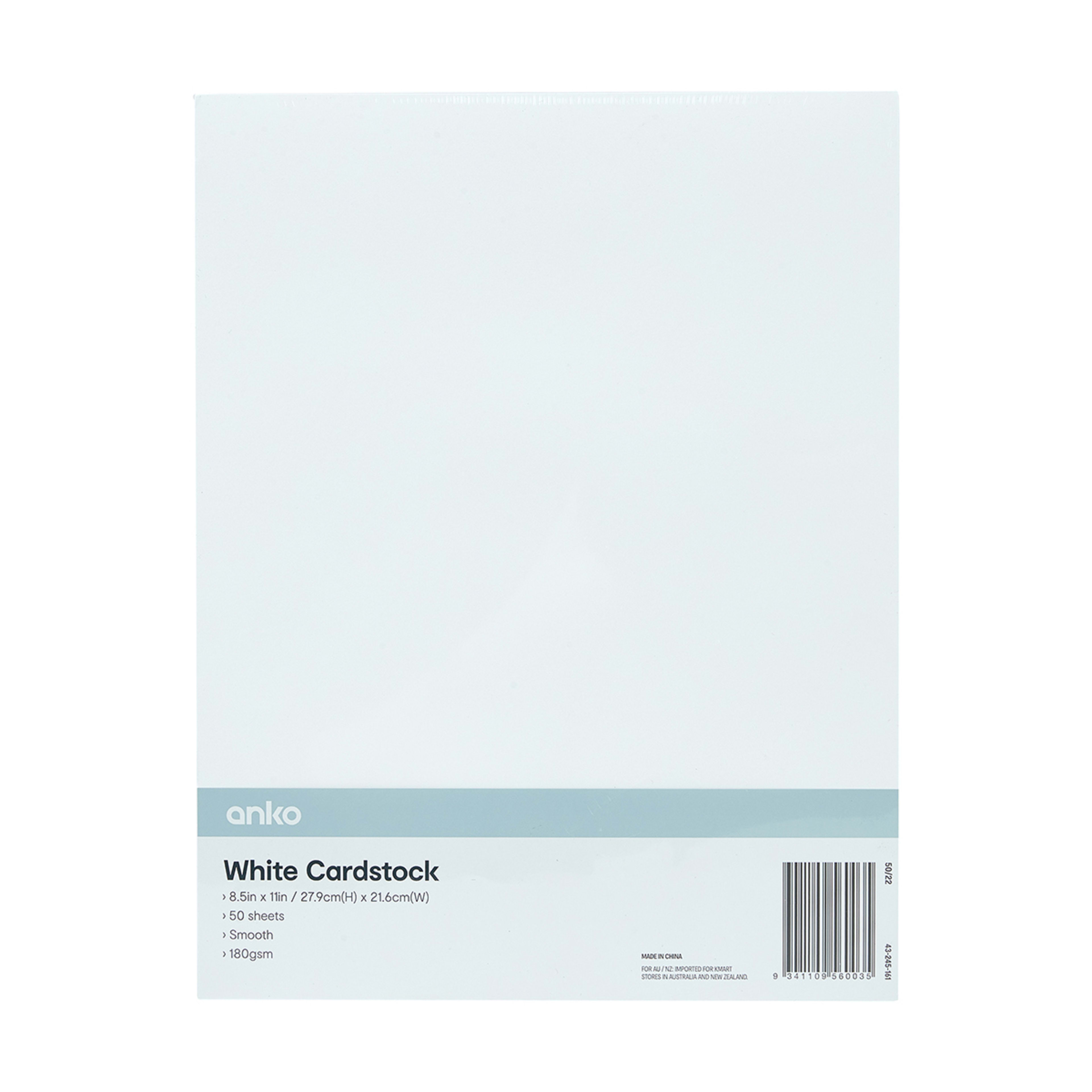 1 50 Pack Cardstock - White