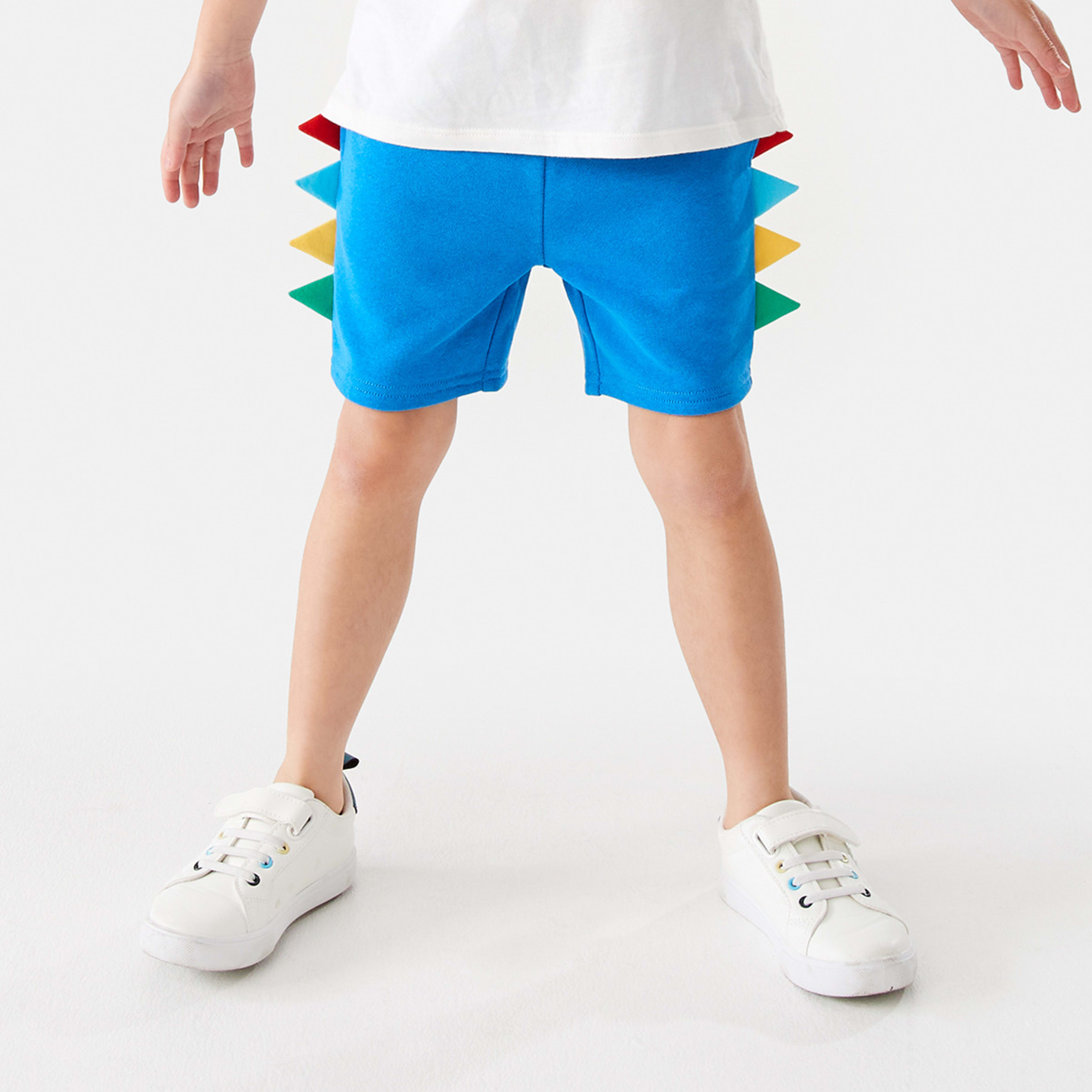 1 Spike Knit Shorts Fren Blue, 1 of 9