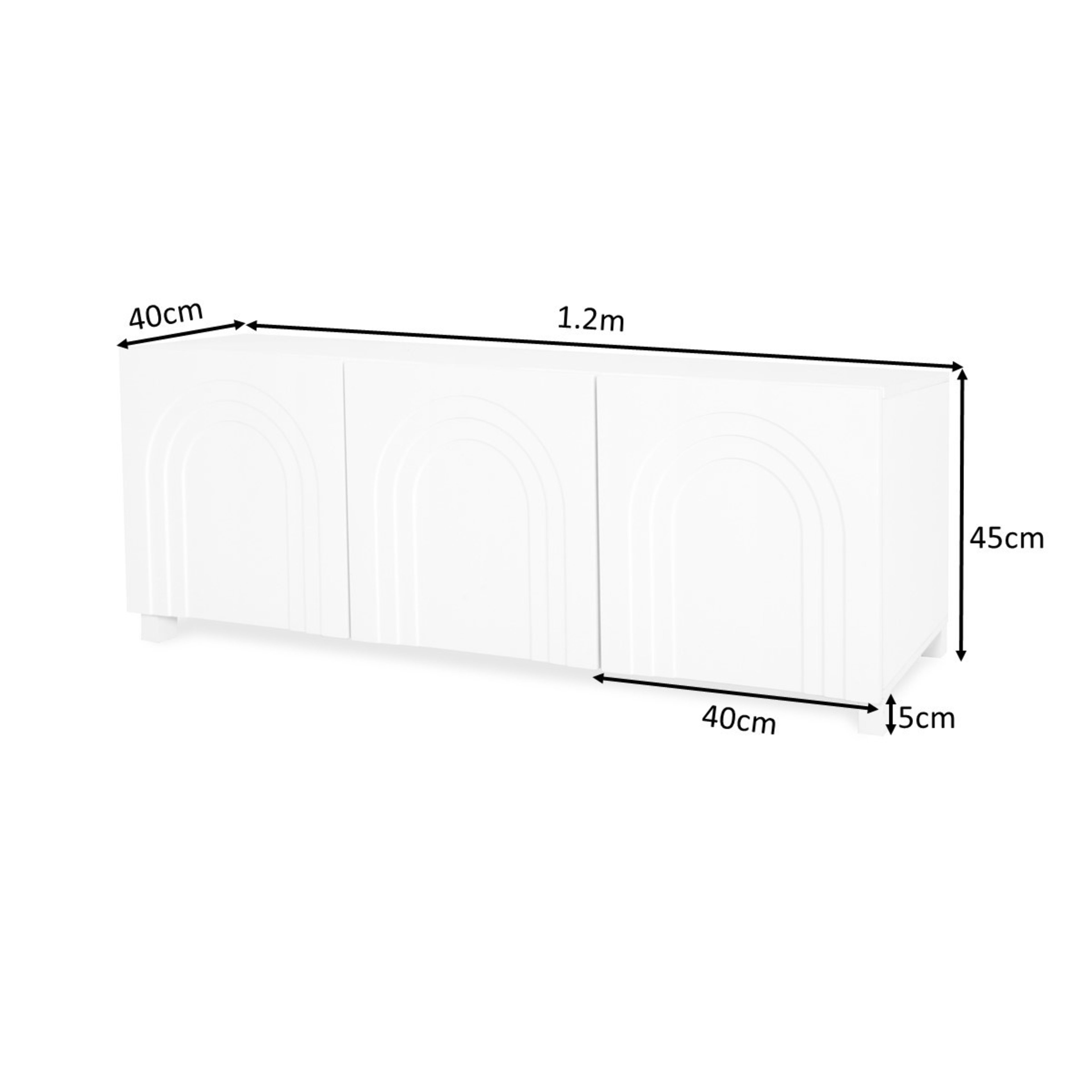 10 Carter 3 Door Entertainment Unit, 10 of 10