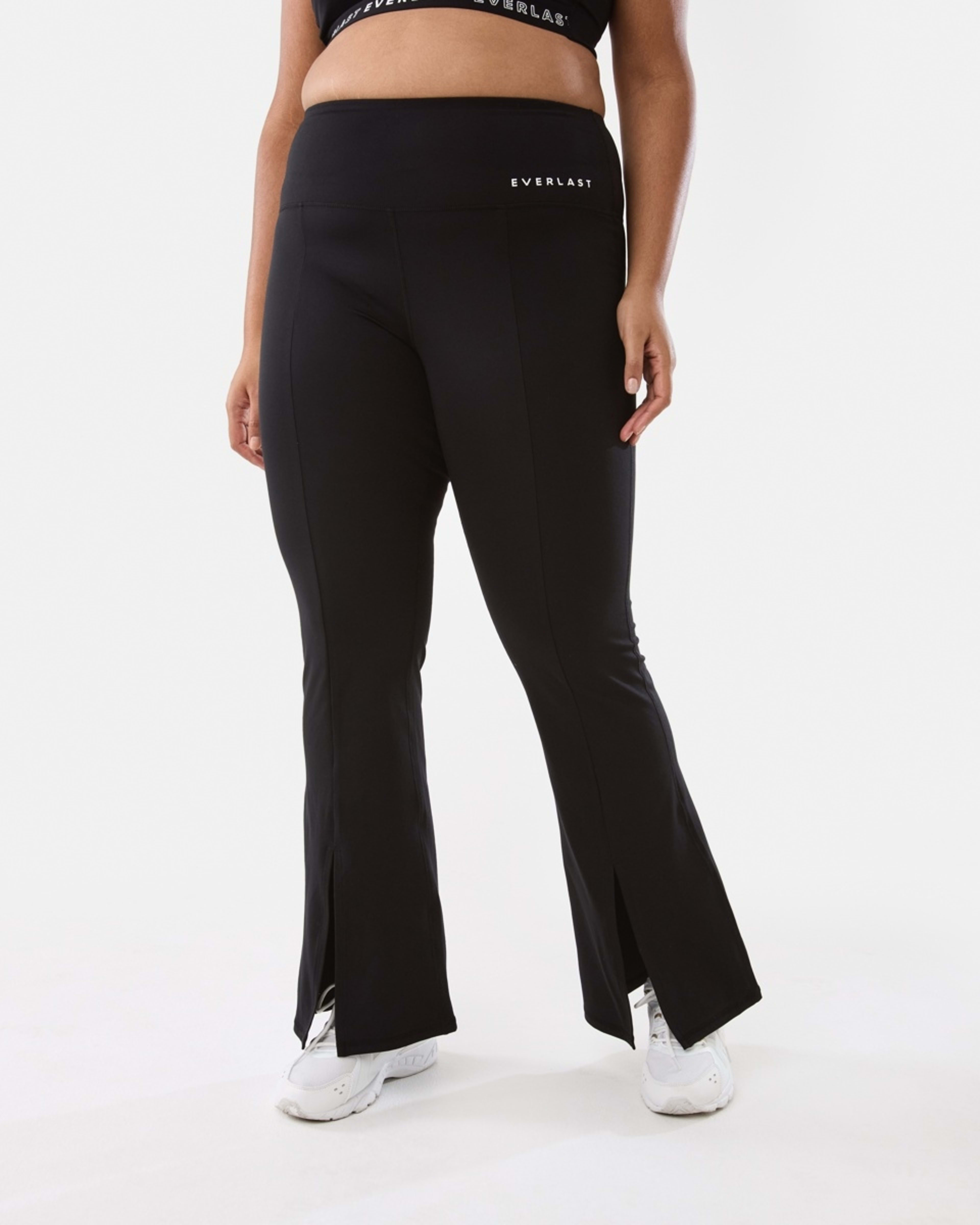 3 Everlast Womens Kick Flare Leggings EL SIMPLE LOGO WHITE, 3 of 9