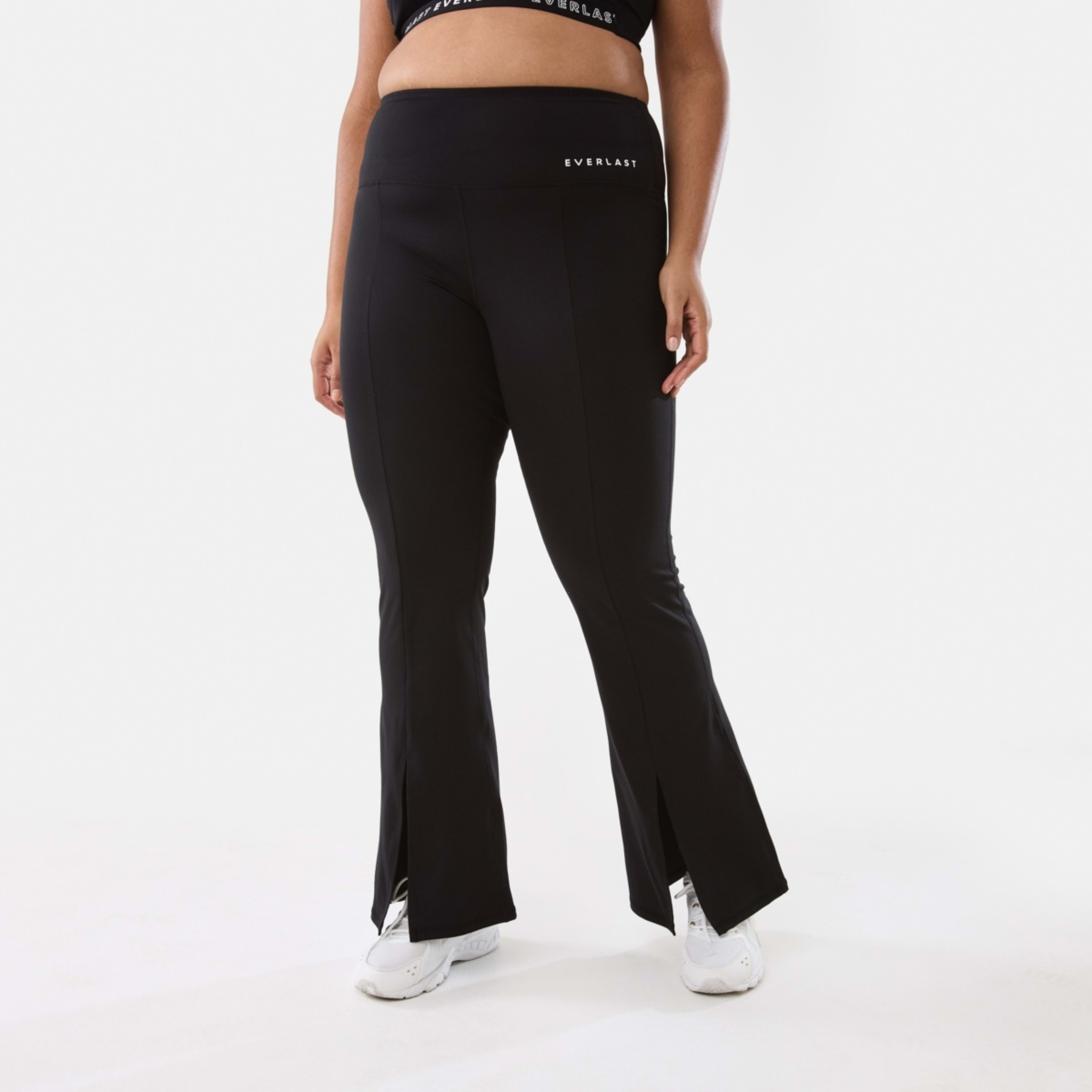 3 Everlast Womens Kick Flare Leggings El Simple Logo White, 3 of 9