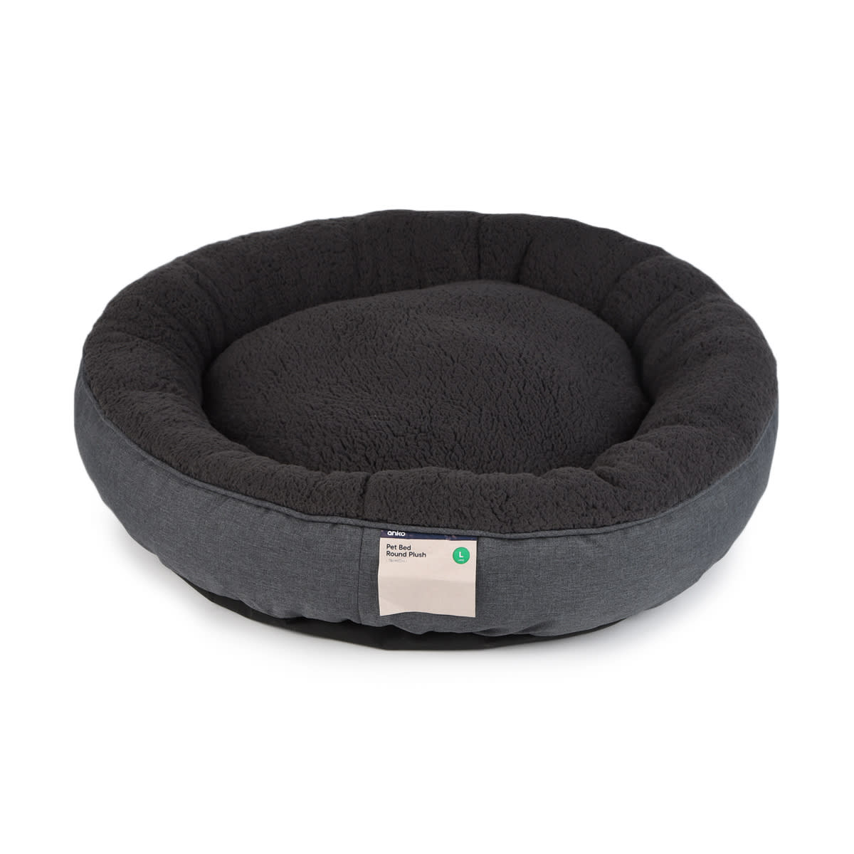 Pet Bed Round Plush - Large - Kmart