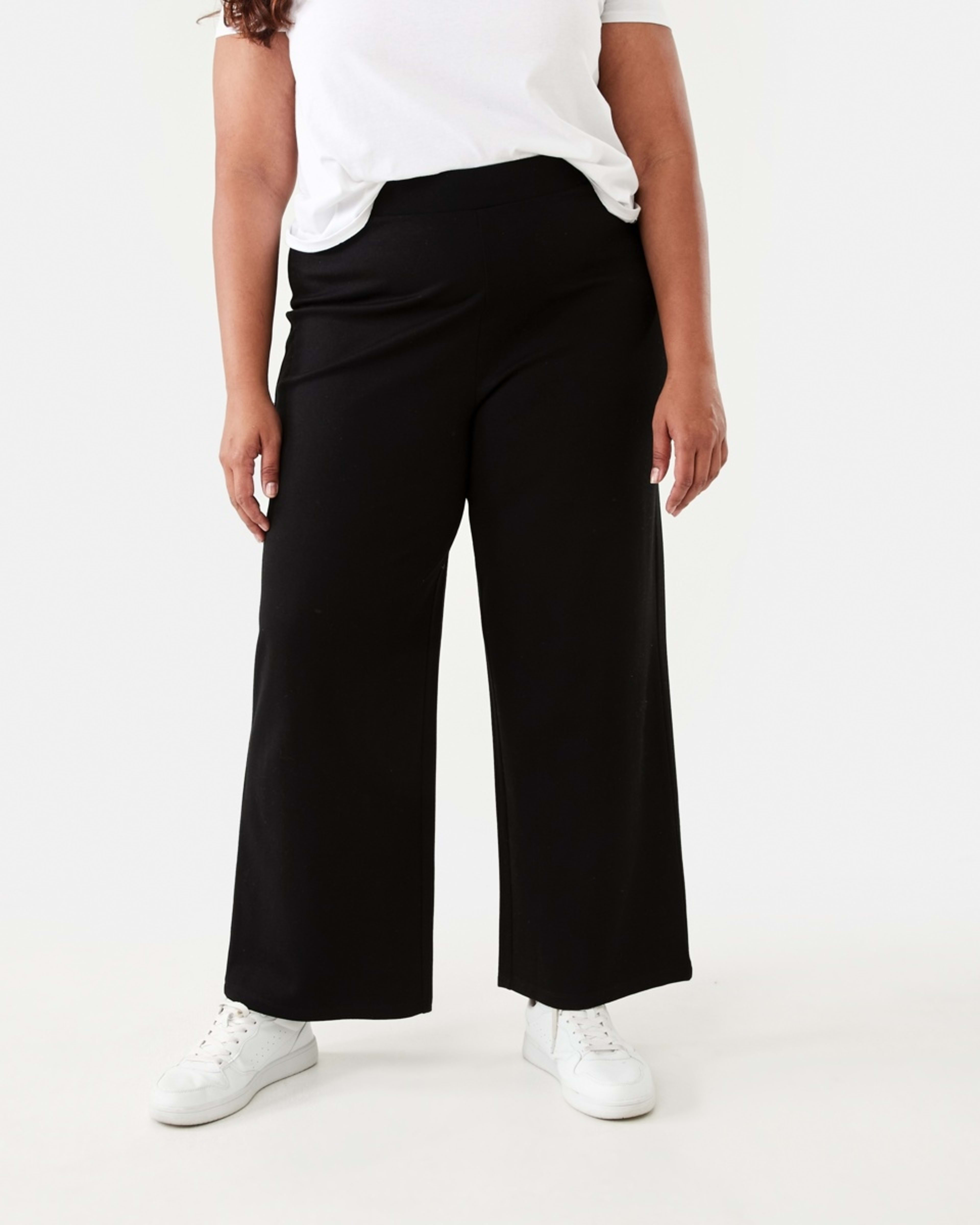 1 Curve Wide Leg Ponte Pants Black
