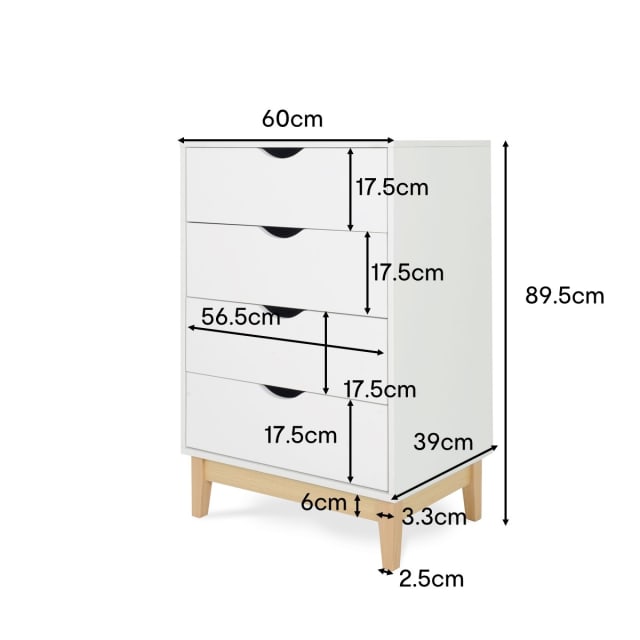 Stewart 4 Drawer Chest Kmart