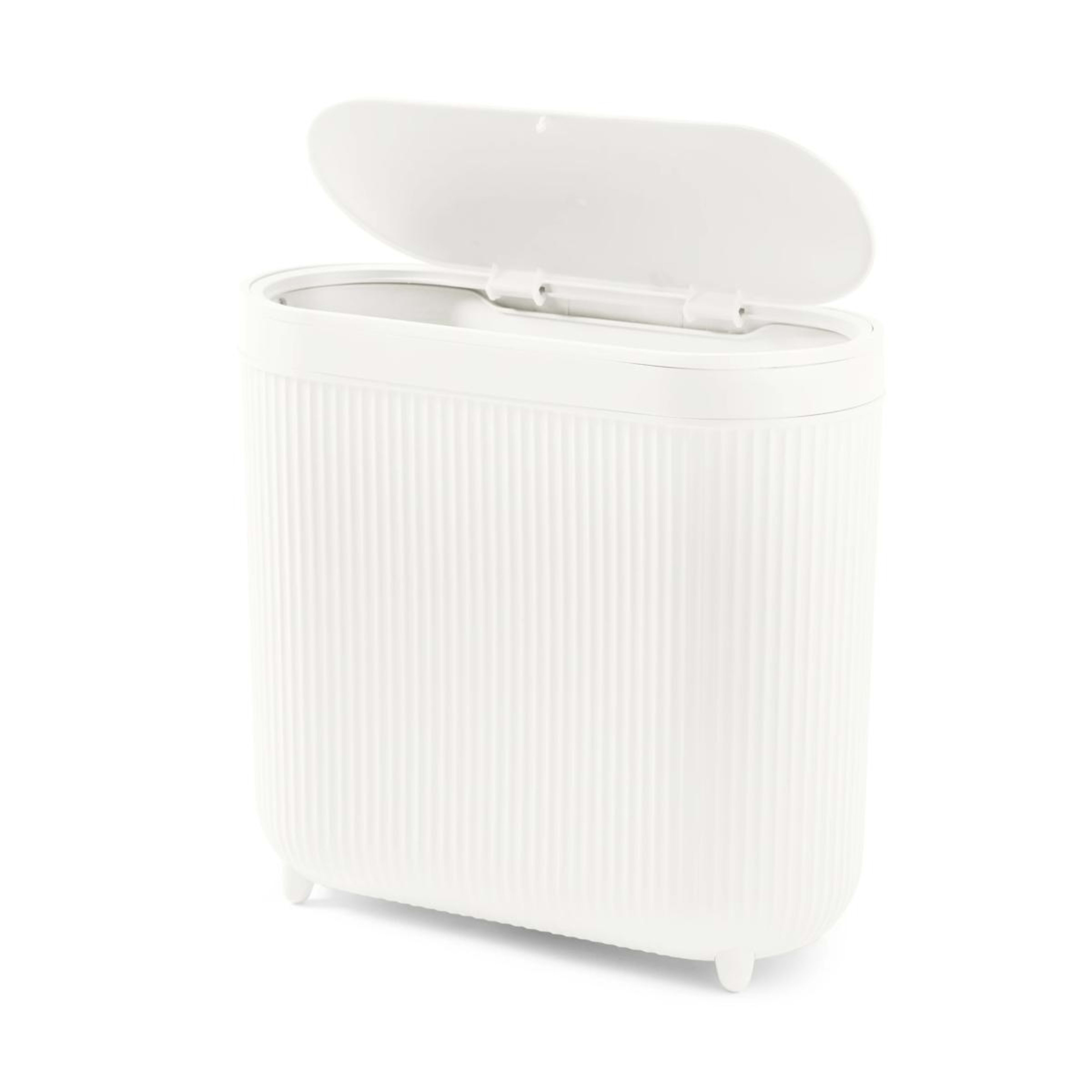 4 8L Push Top Bin - White, 4 of 10