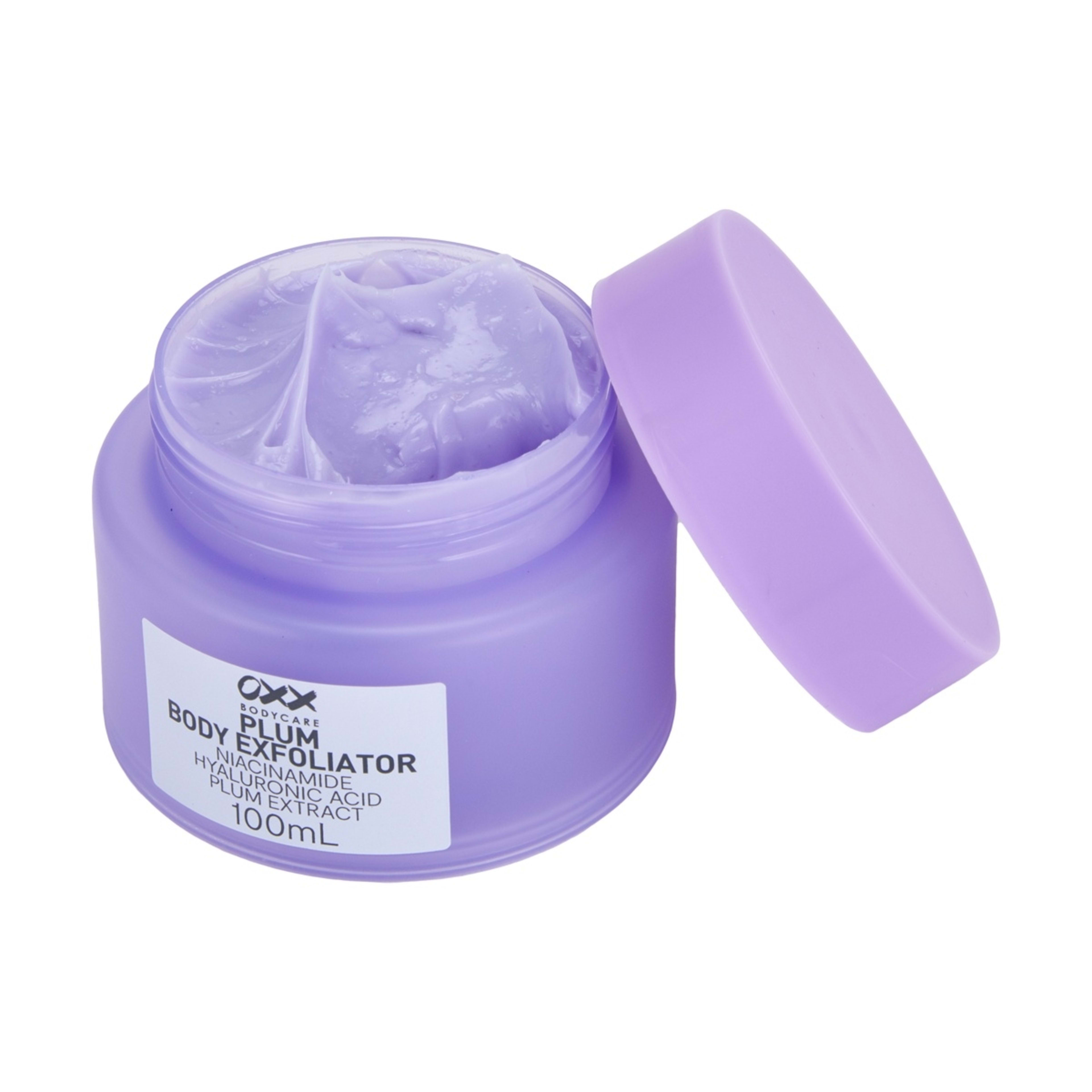 2 OXX Bodycare Plum Body Exfoliator 100ml - Niacinamide, Hyaluronic Acid and Plum Extract, 2 of 5
