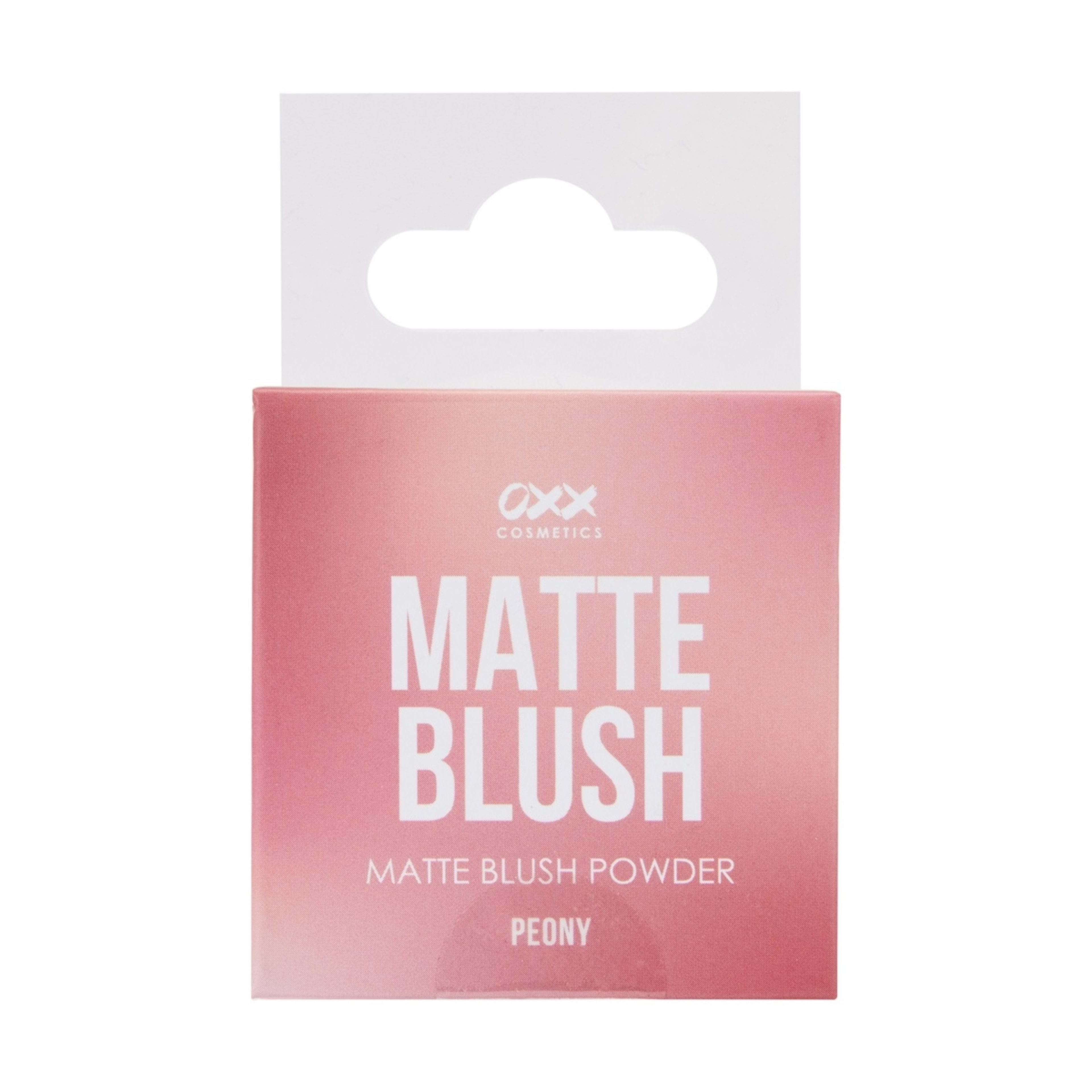 1 OXX Cosmetics Matte Blush Powder - Peony