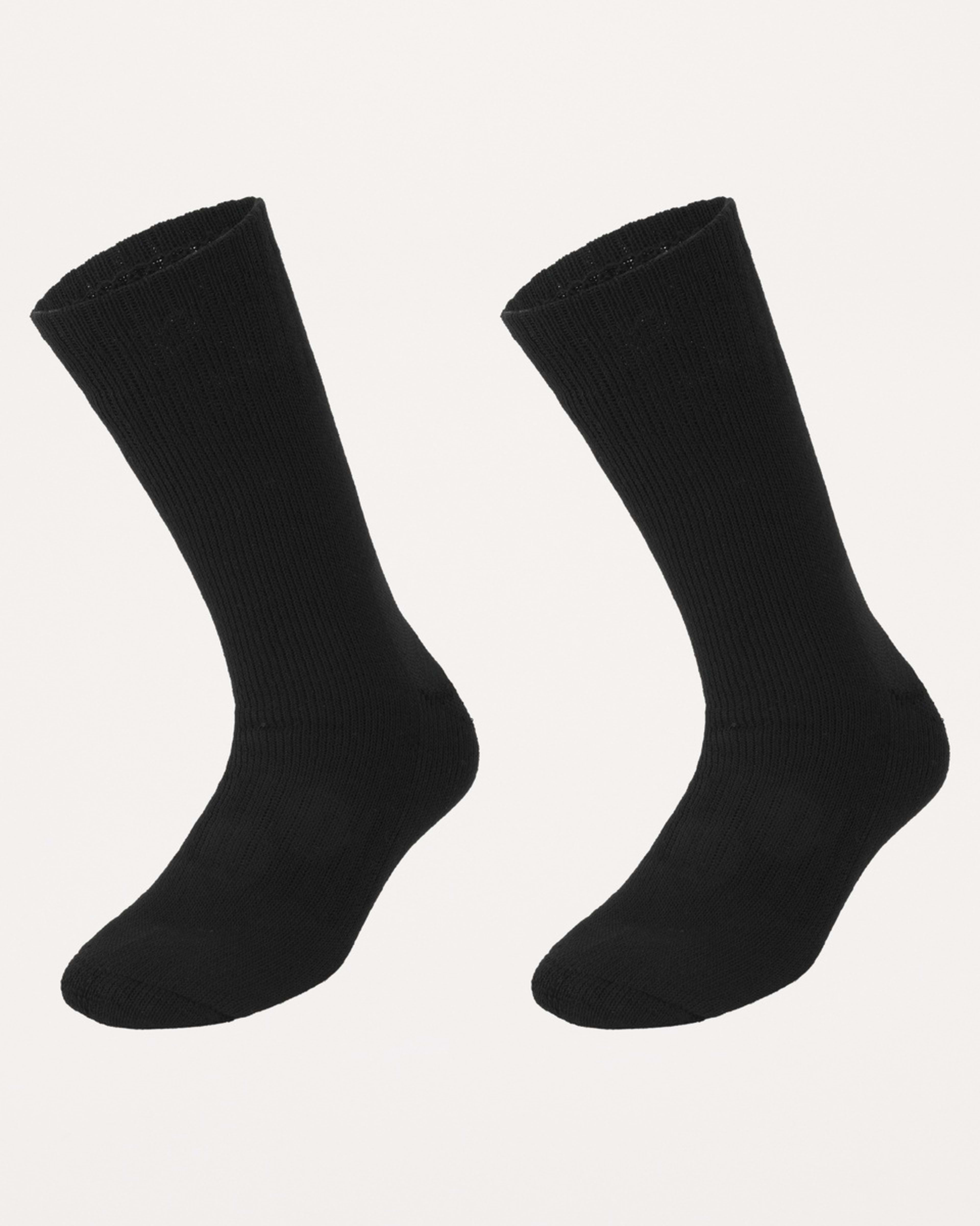 1 2 Pack Wool Blend Crew Socks BLACK WOOL SOCK, 1 of 3