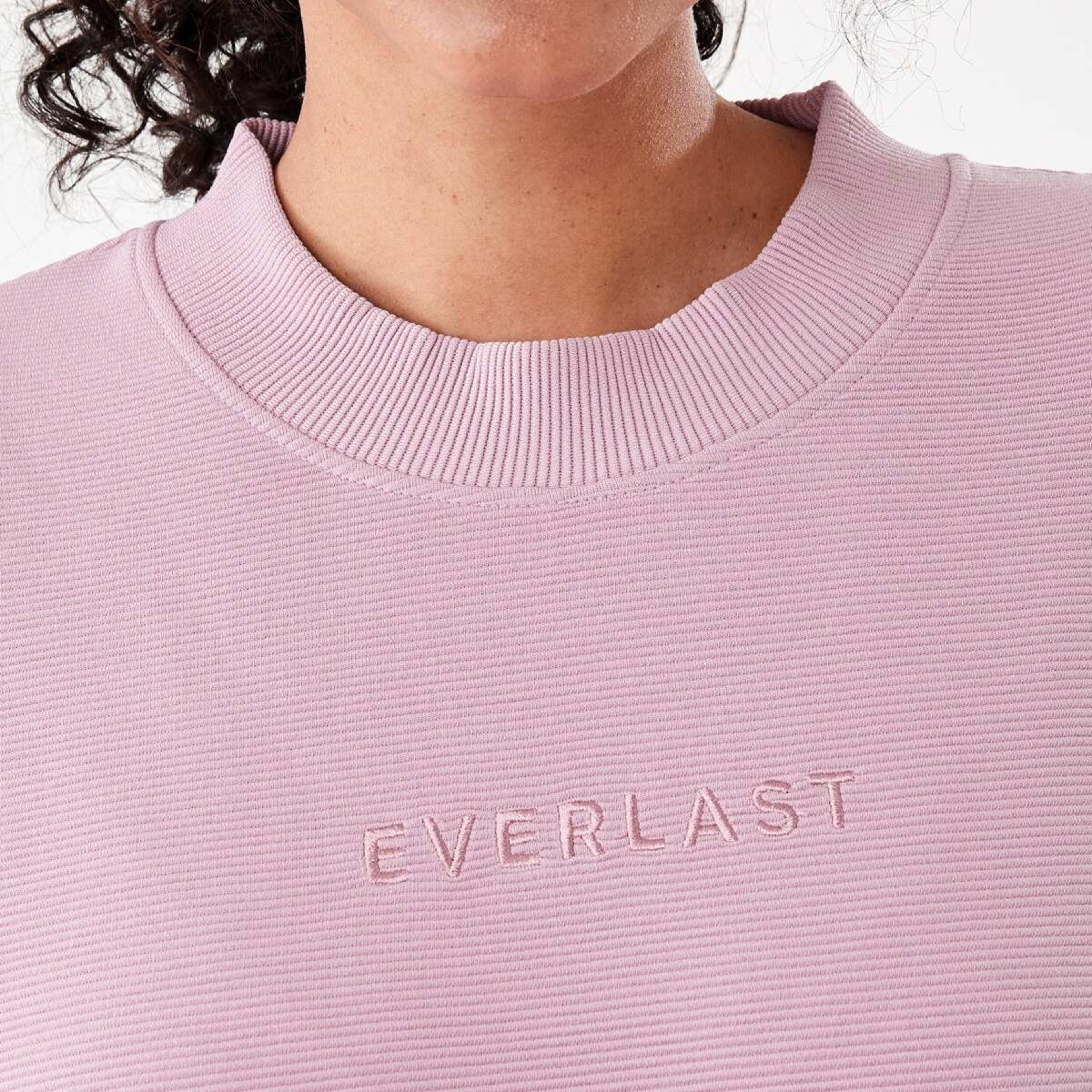 5 Everlast Womens Ottoman Crew Sweatshirt Everlast Dusty Pink, 5 of 7