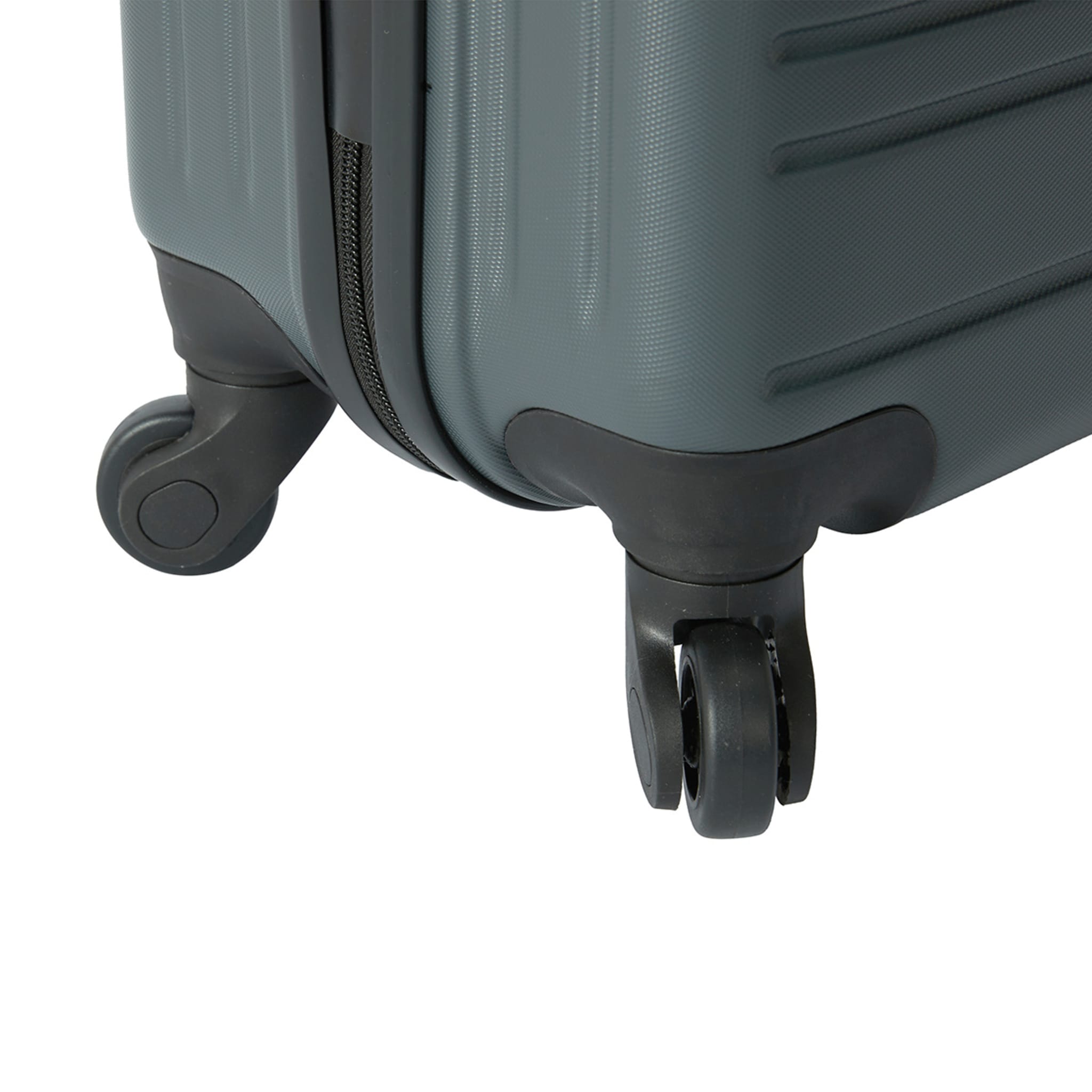 47cm 4 Wheels Carry On Hard Case Charcoal Kmart