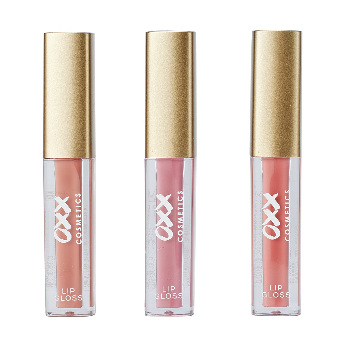 OXX Cosmetics Lustre Lip Gloss Trio Pink Kmart