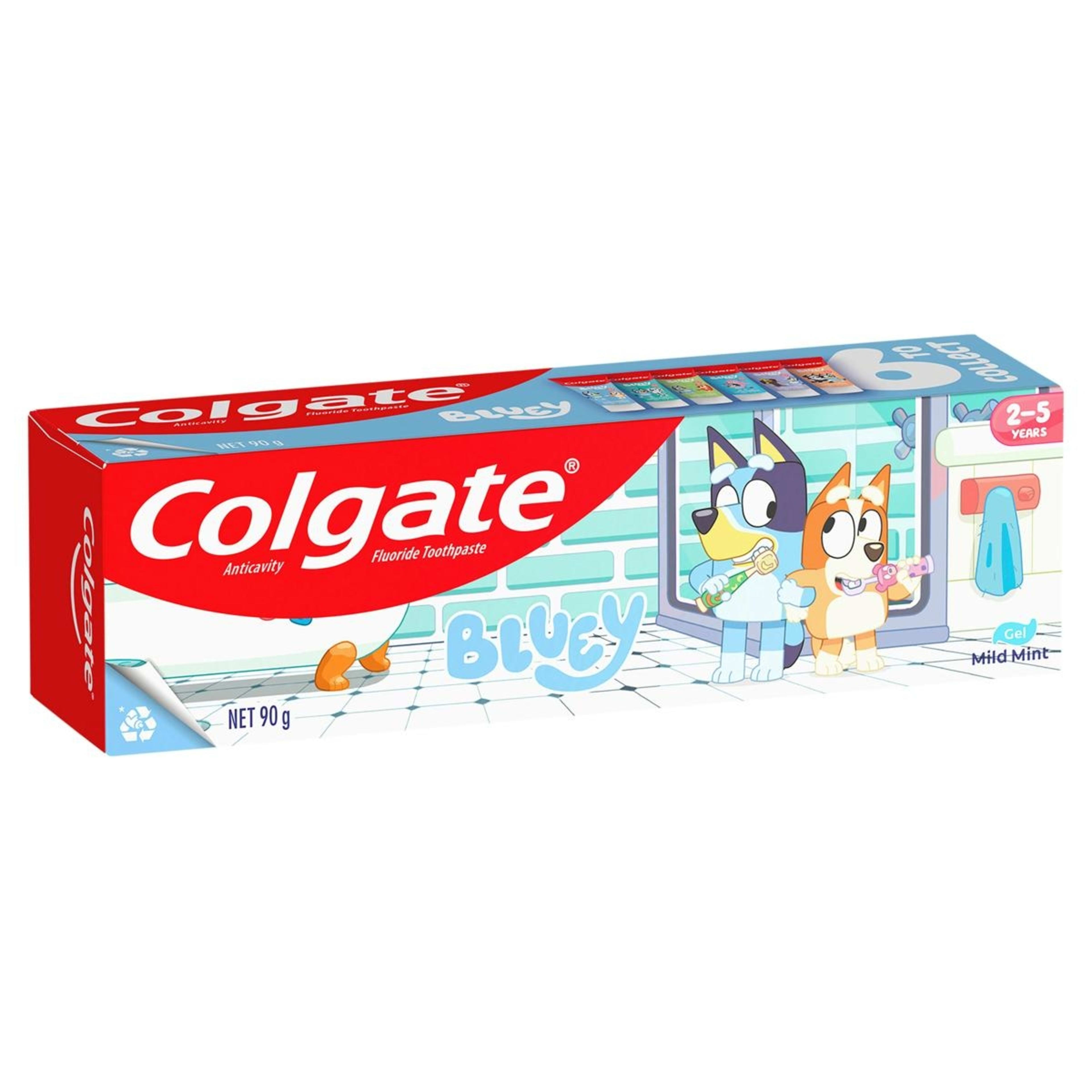 1 Colgate Junior Bluey Mild Mint Gel Toothpaste