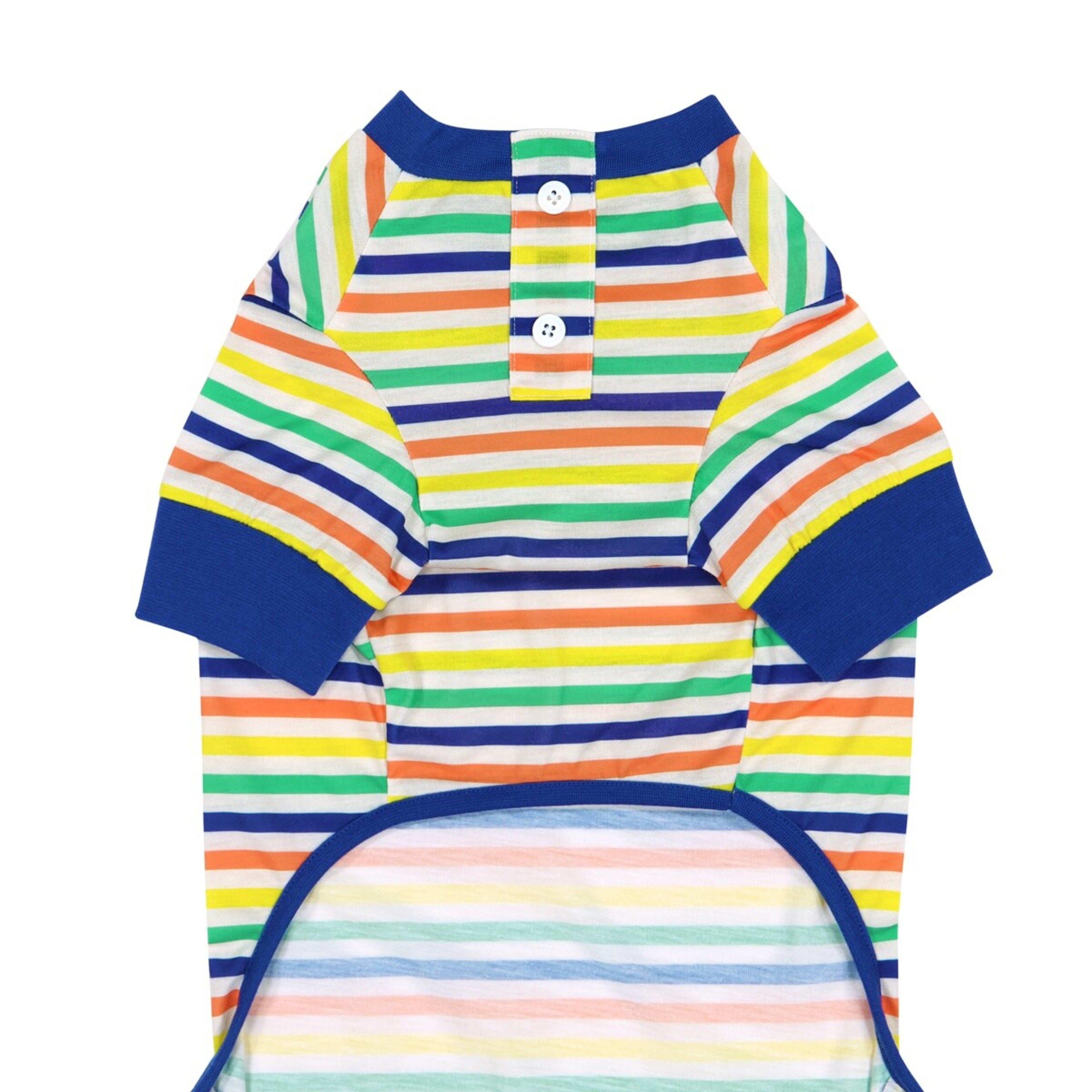 7 Pet Stripe Pyjamas - Large, Blue, 7 of 9