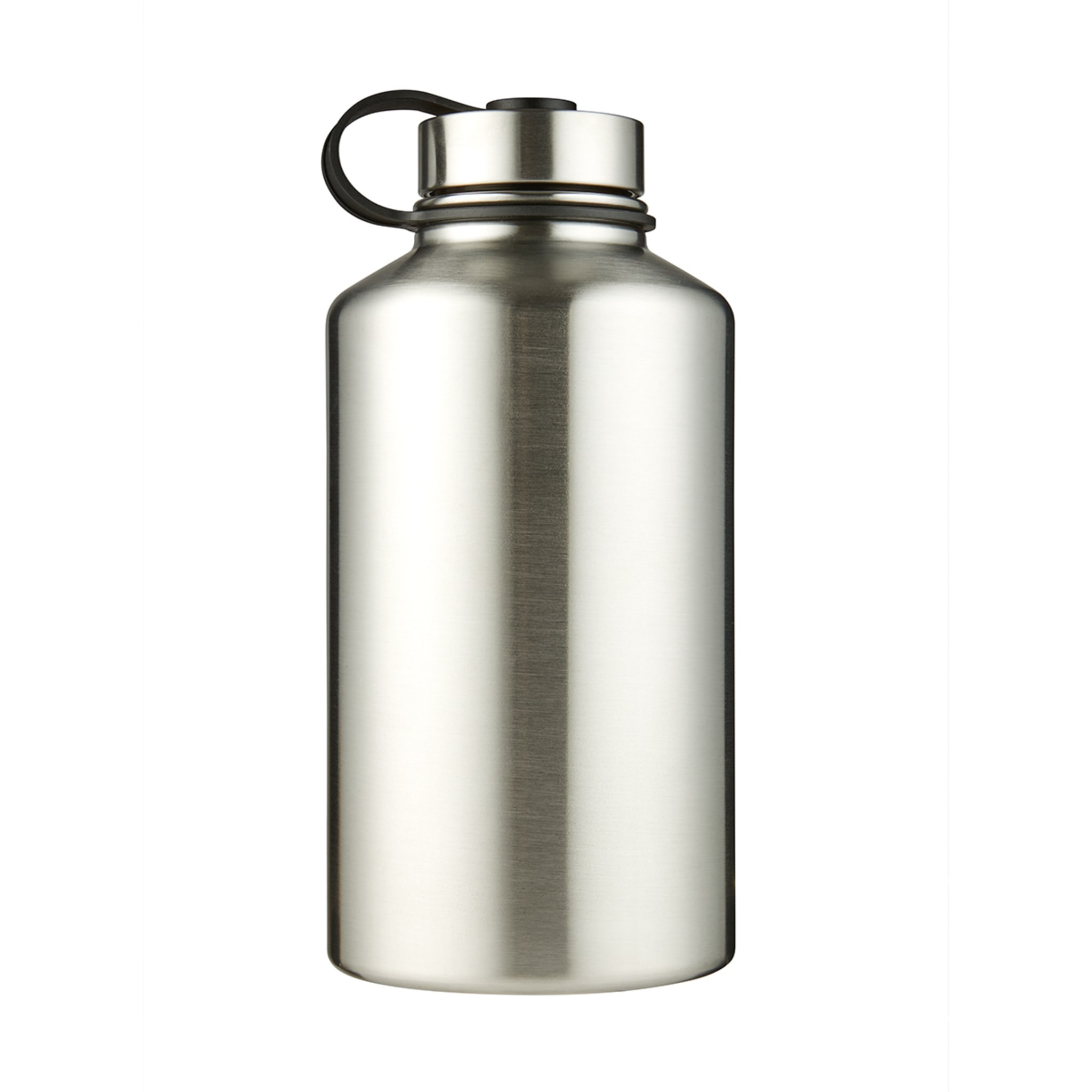 1.9L Silver Double Wall Insulated Drink Bottle Kmart