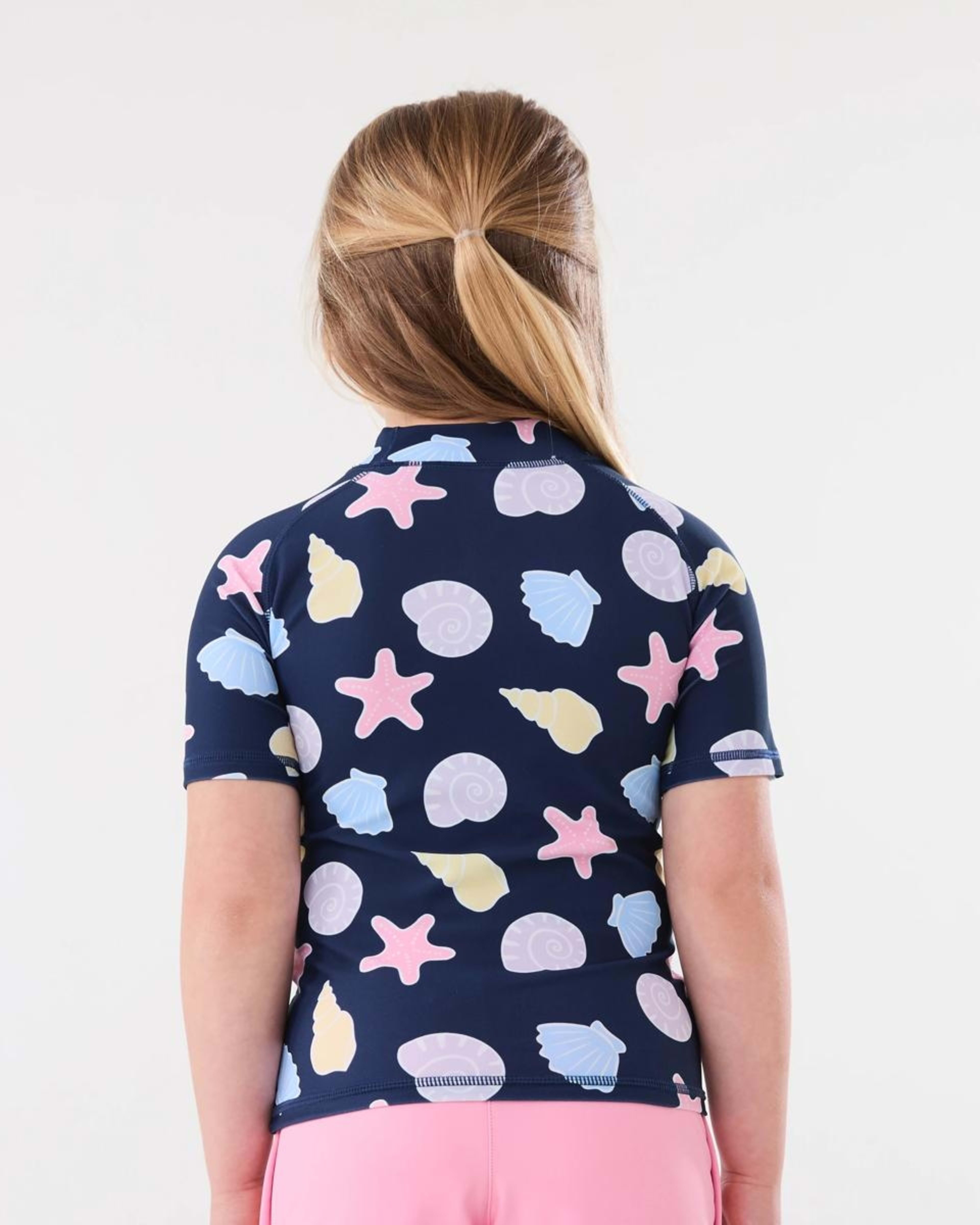 2 Print Rash Vest SEA SHELL DEEP INDIGO, 2 of 6