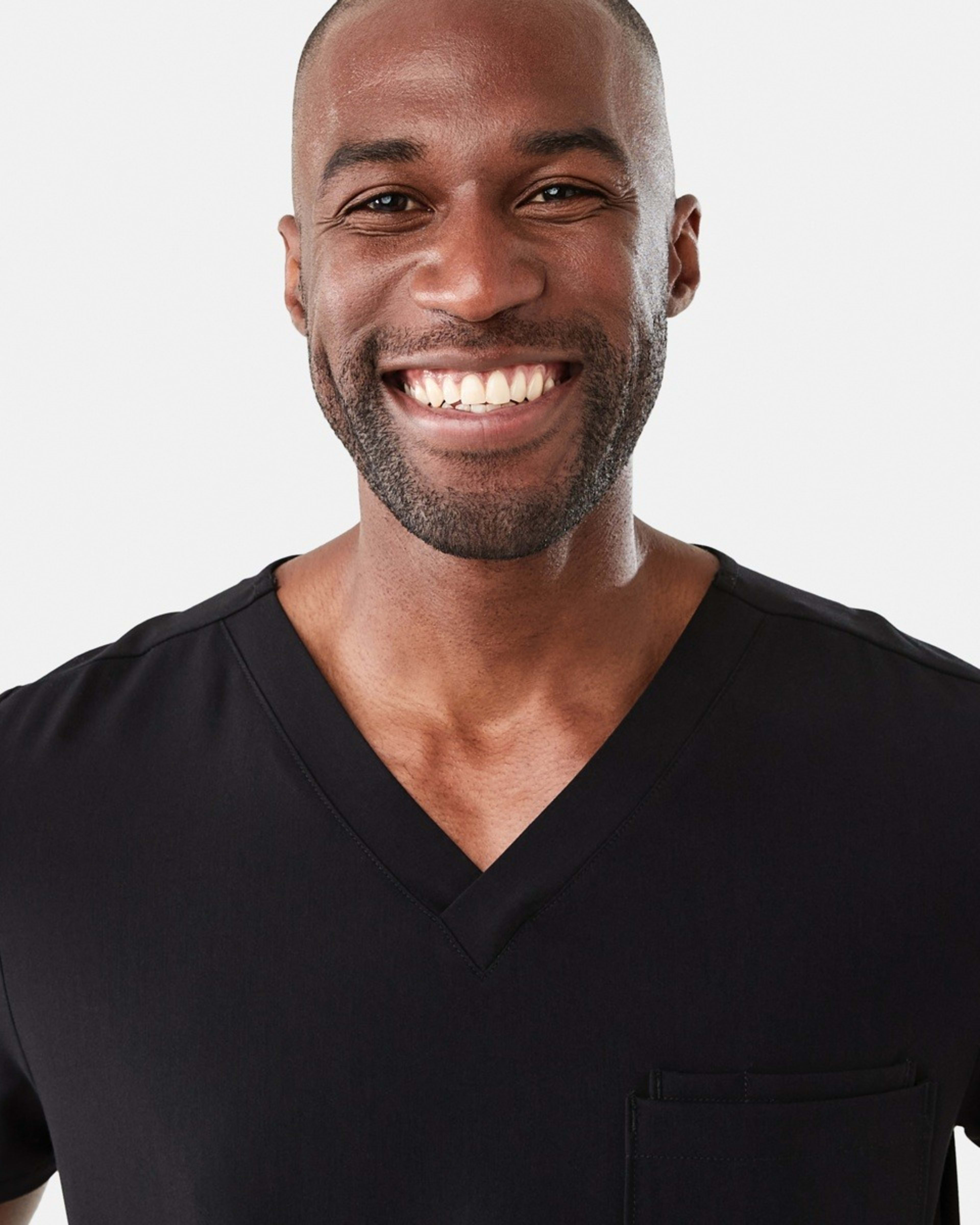 4 Work Short Sleeve Scrub Top BLACK, 4 of 8