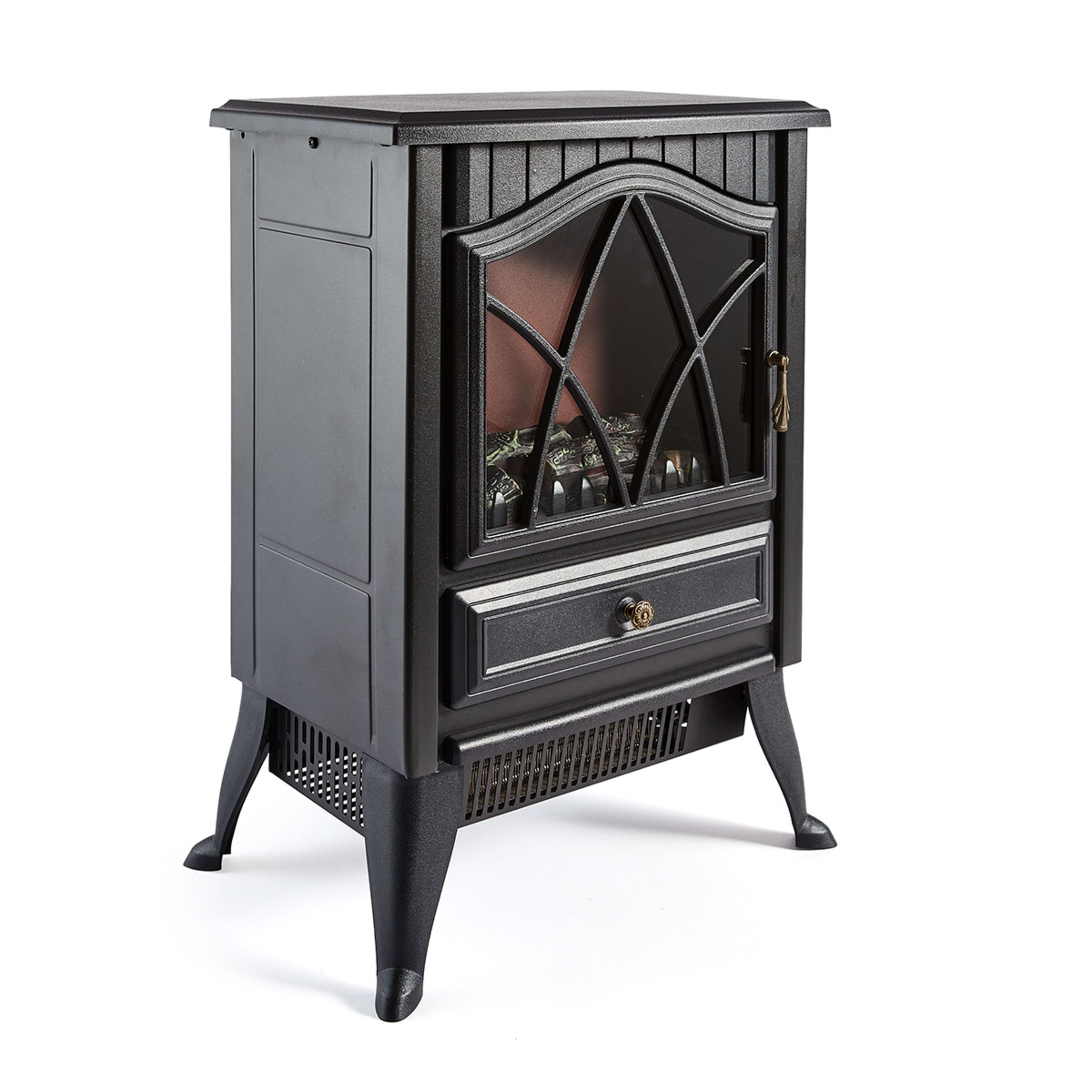 6 Electric  Fireplace Heater - Black, 6 of 10