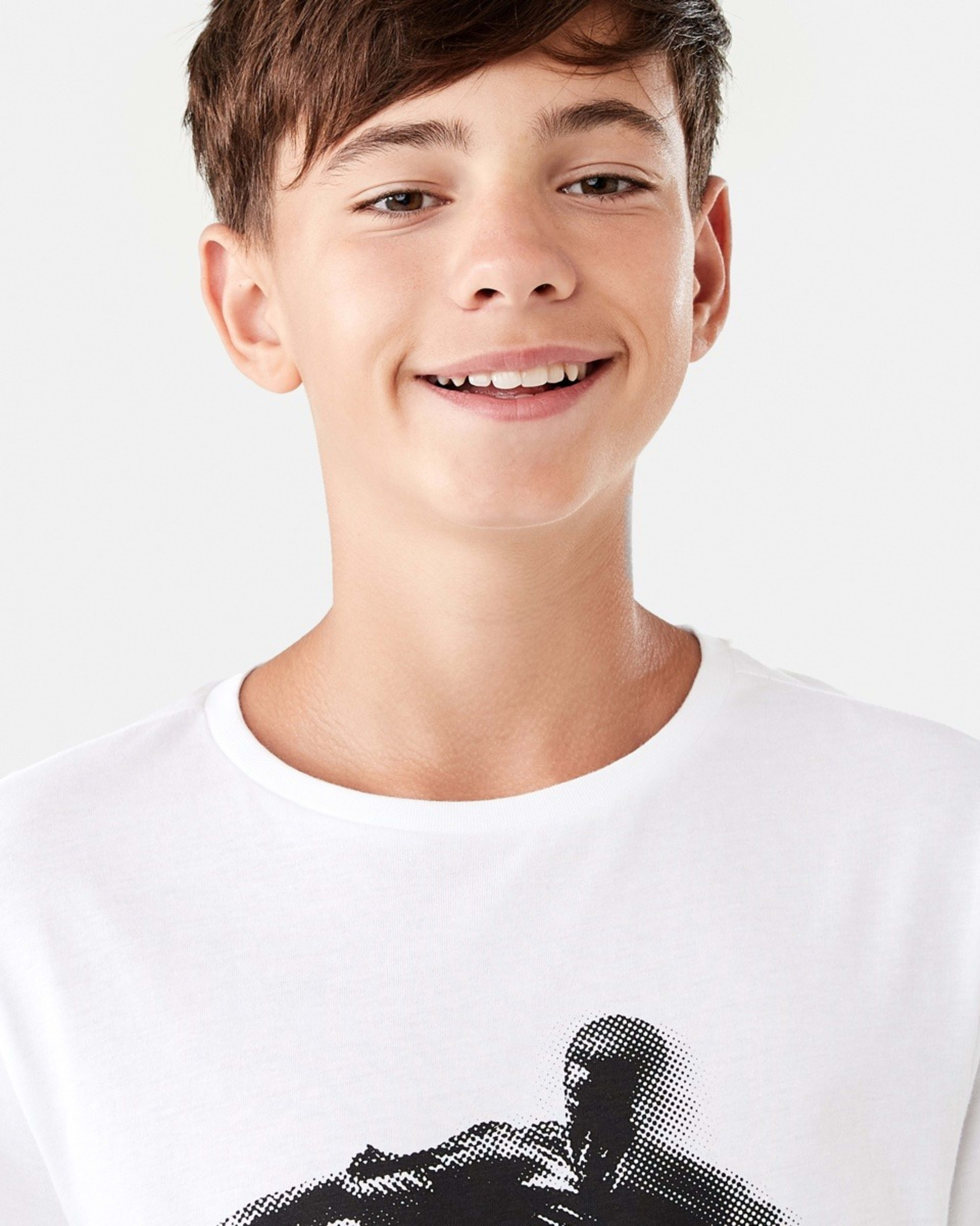 3 Short Sleeve Print T-shirt Wht Photop, 3 of 8