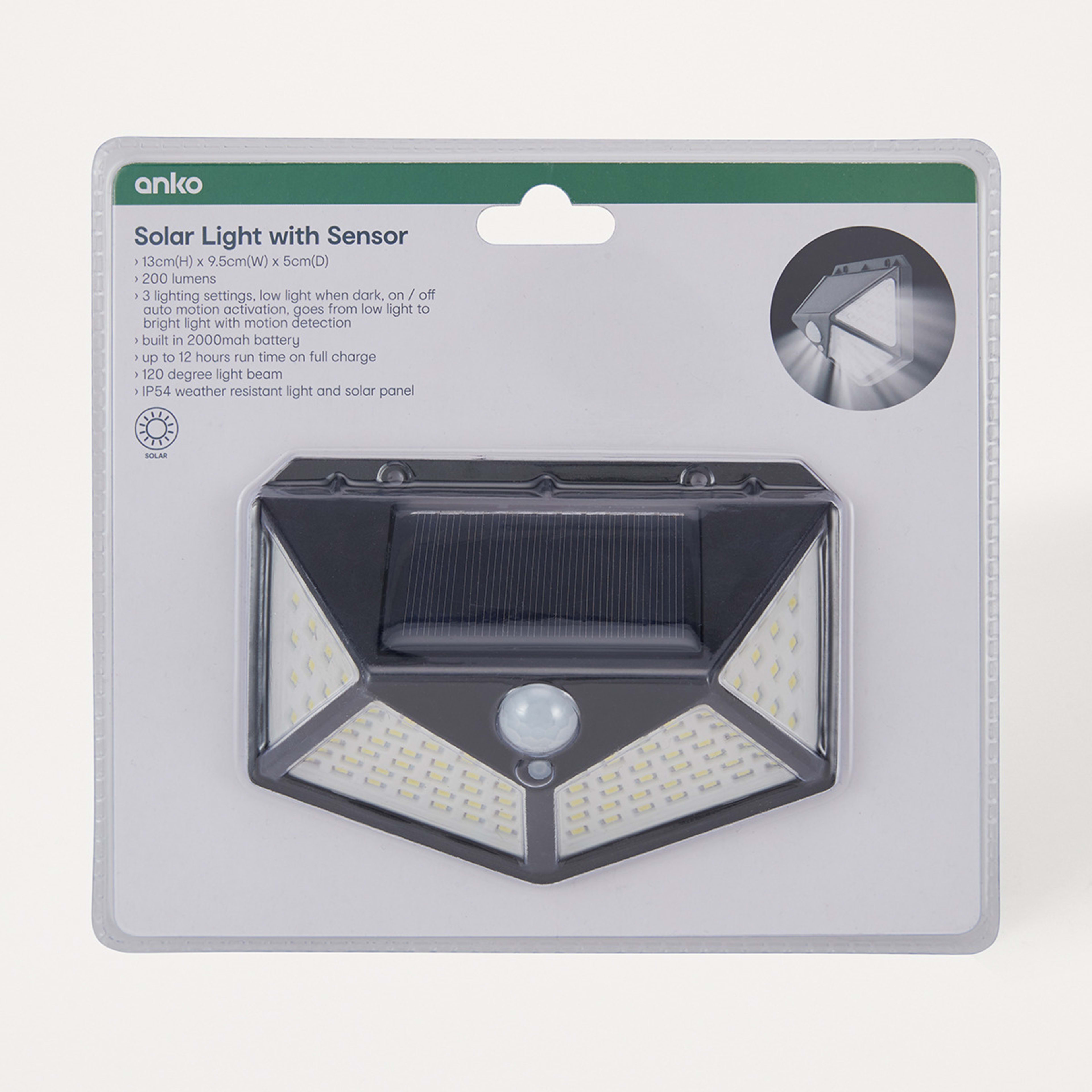 Solar Light with Sensor Kmart