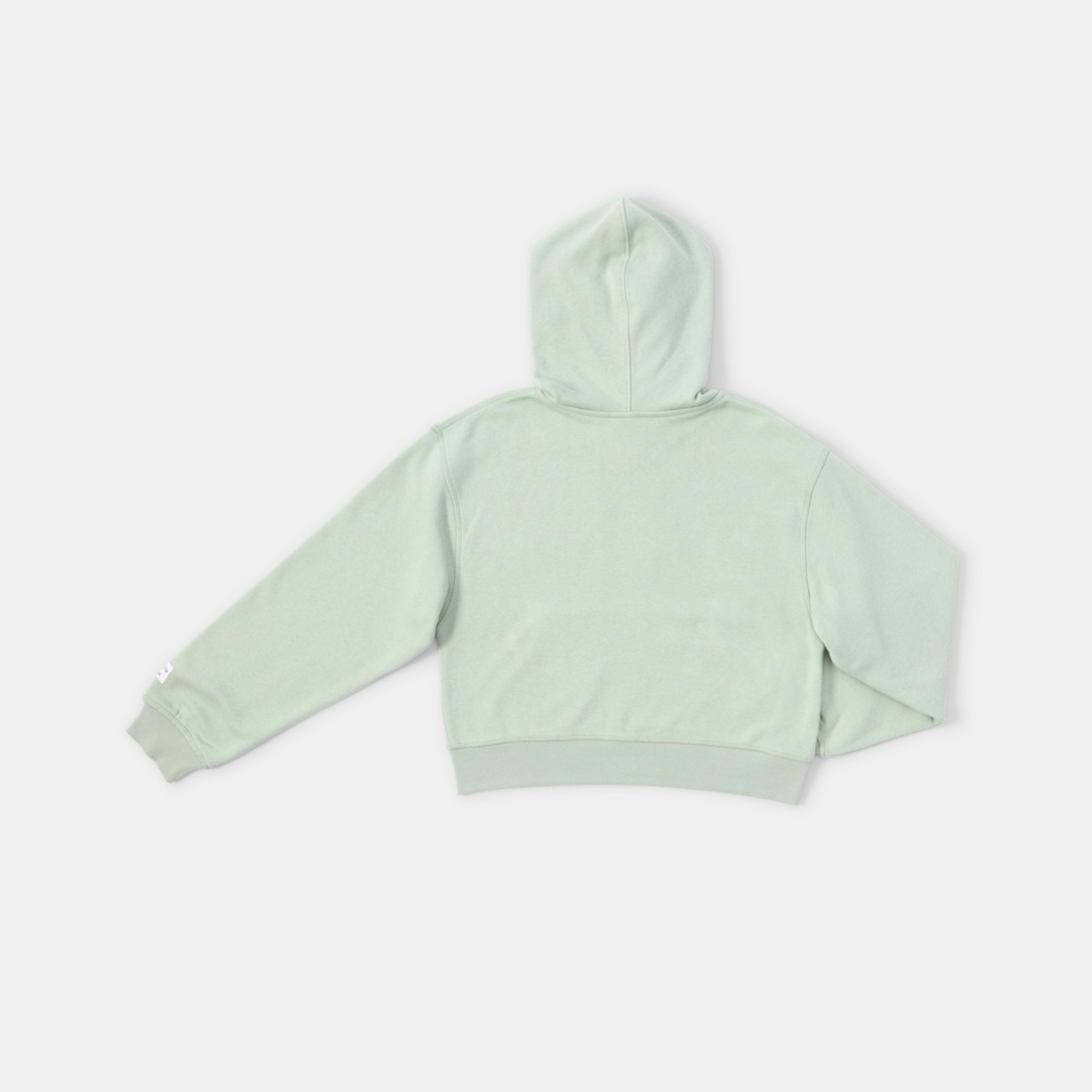 10 Cropped Zip Through Hoodie Aqua Grey, 10 of 10