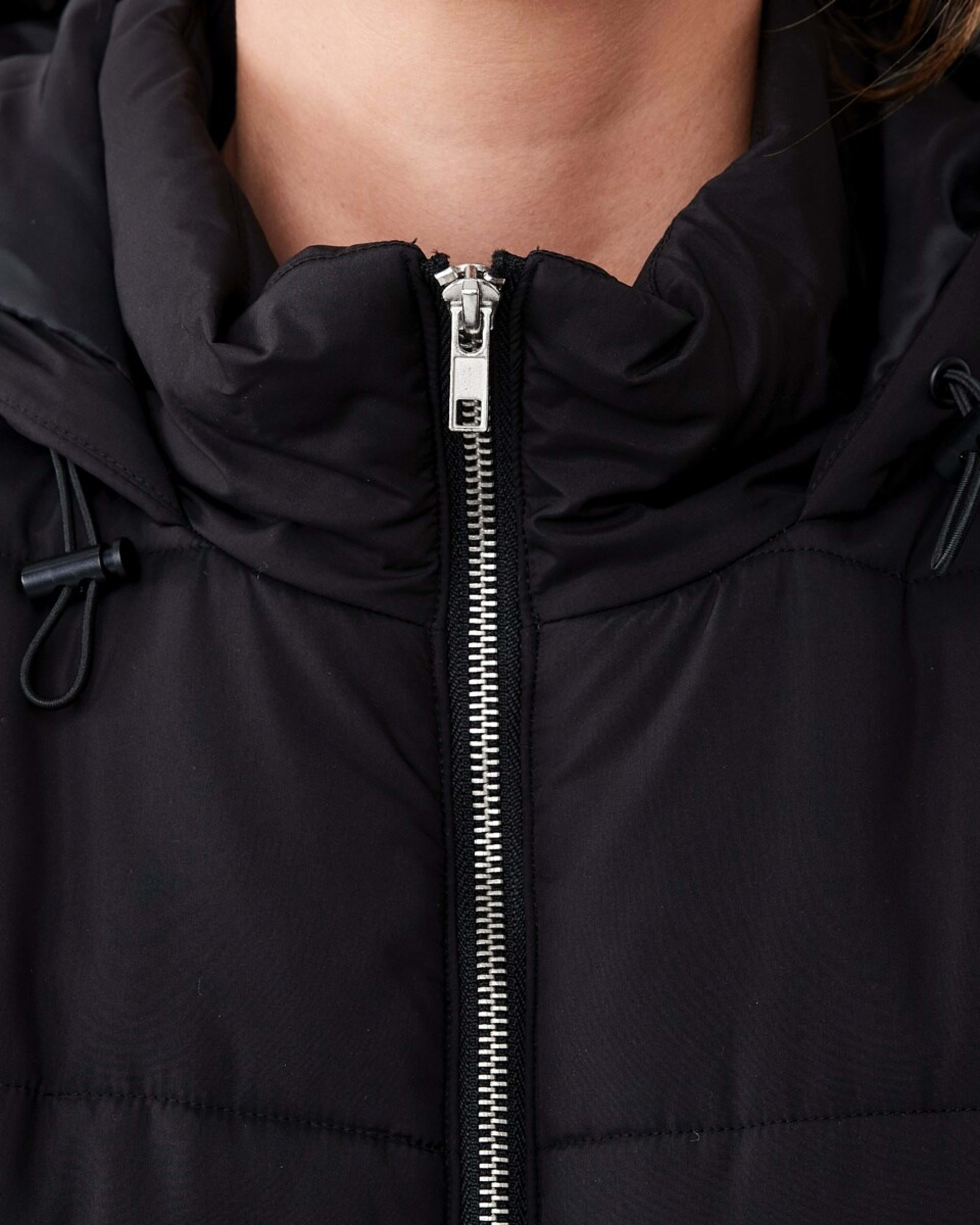 6 Mid Length Puffer Jacket Black, 6 of 7