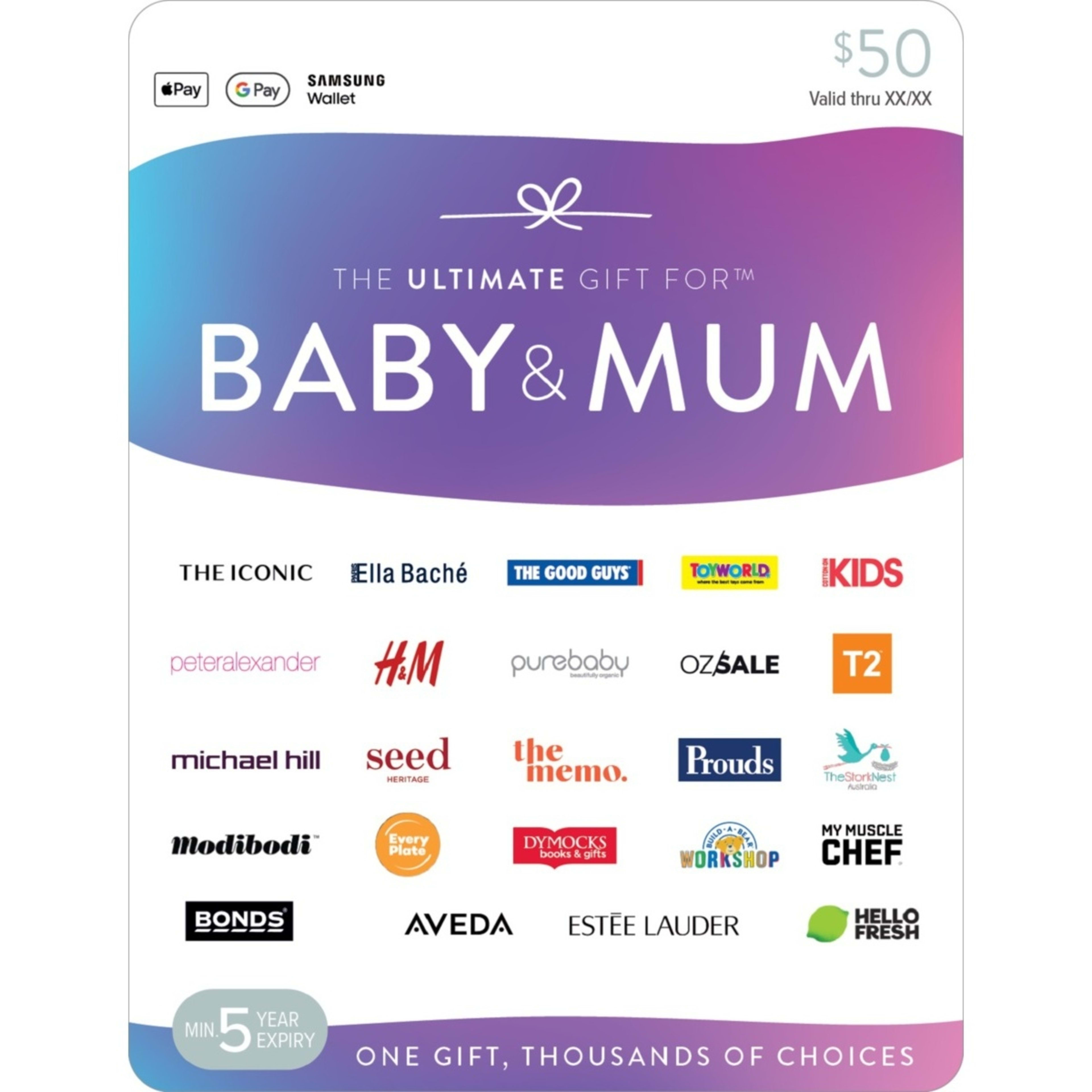 1 The Ultimate Baby & Mum $50 Gift Card