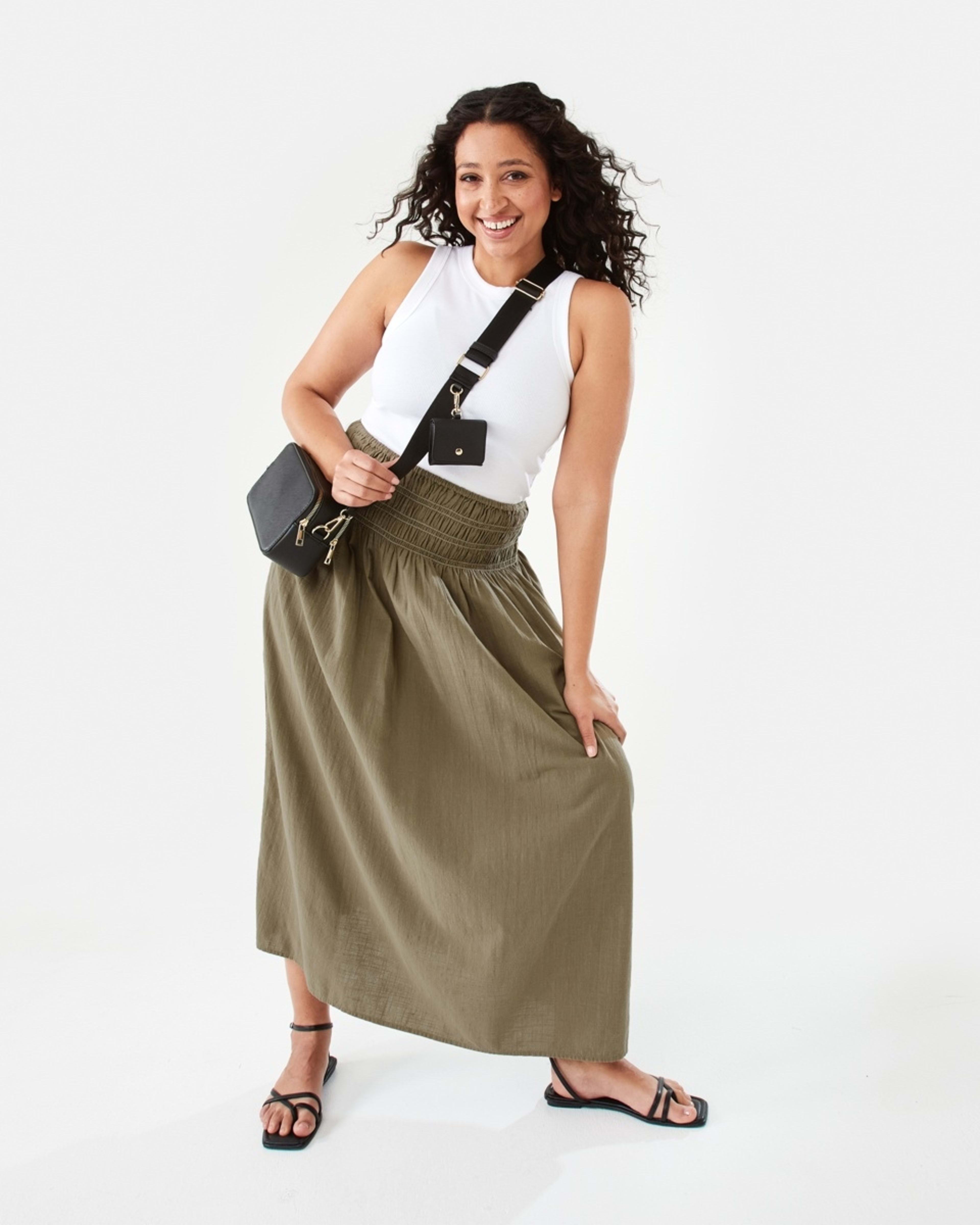 8 Rouched Maxi Skirt Pave Grey, 8 of 8