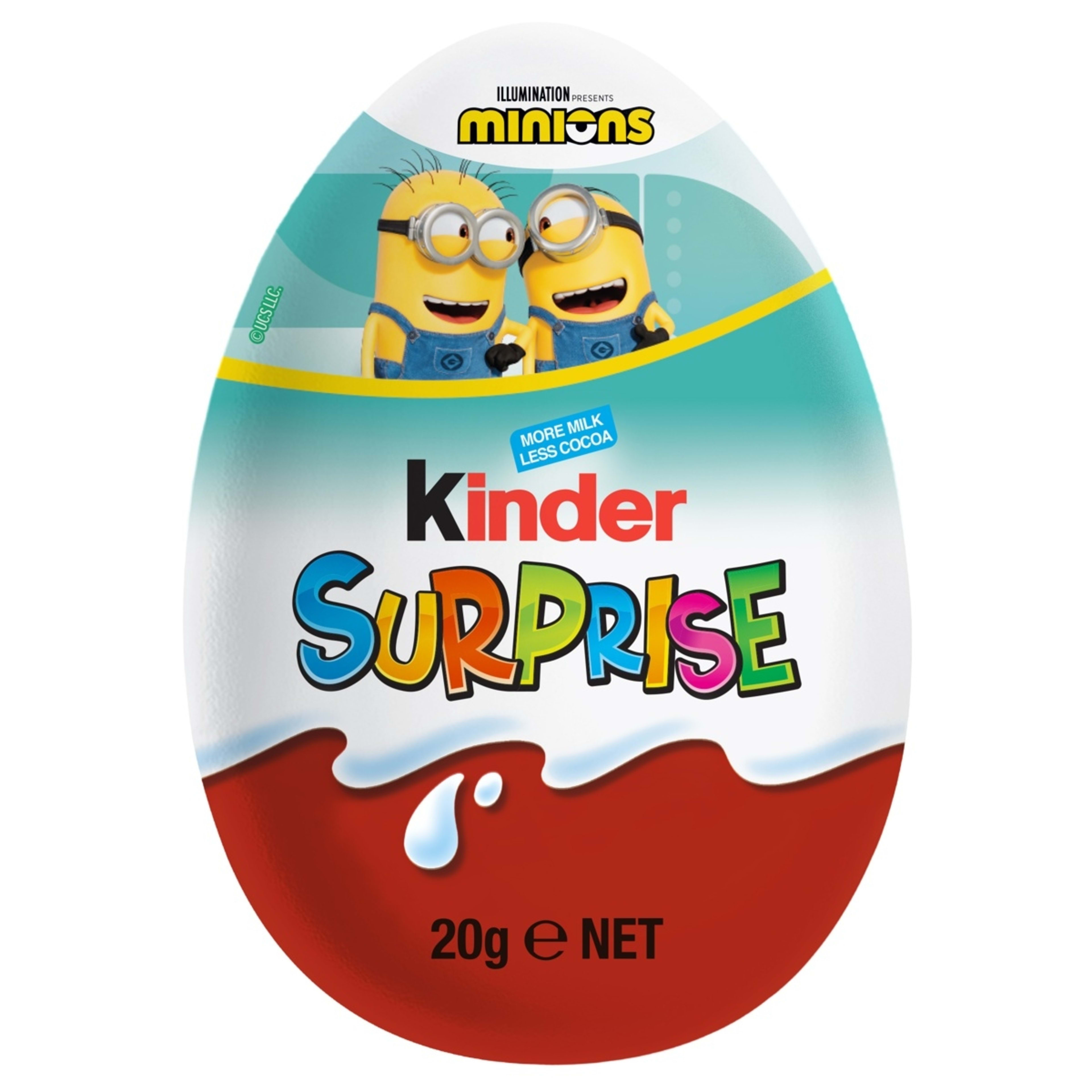 1 Kinder Surprise Milk Chocolate Egg Blue with Toy 20g - Assorted, 1 of 2