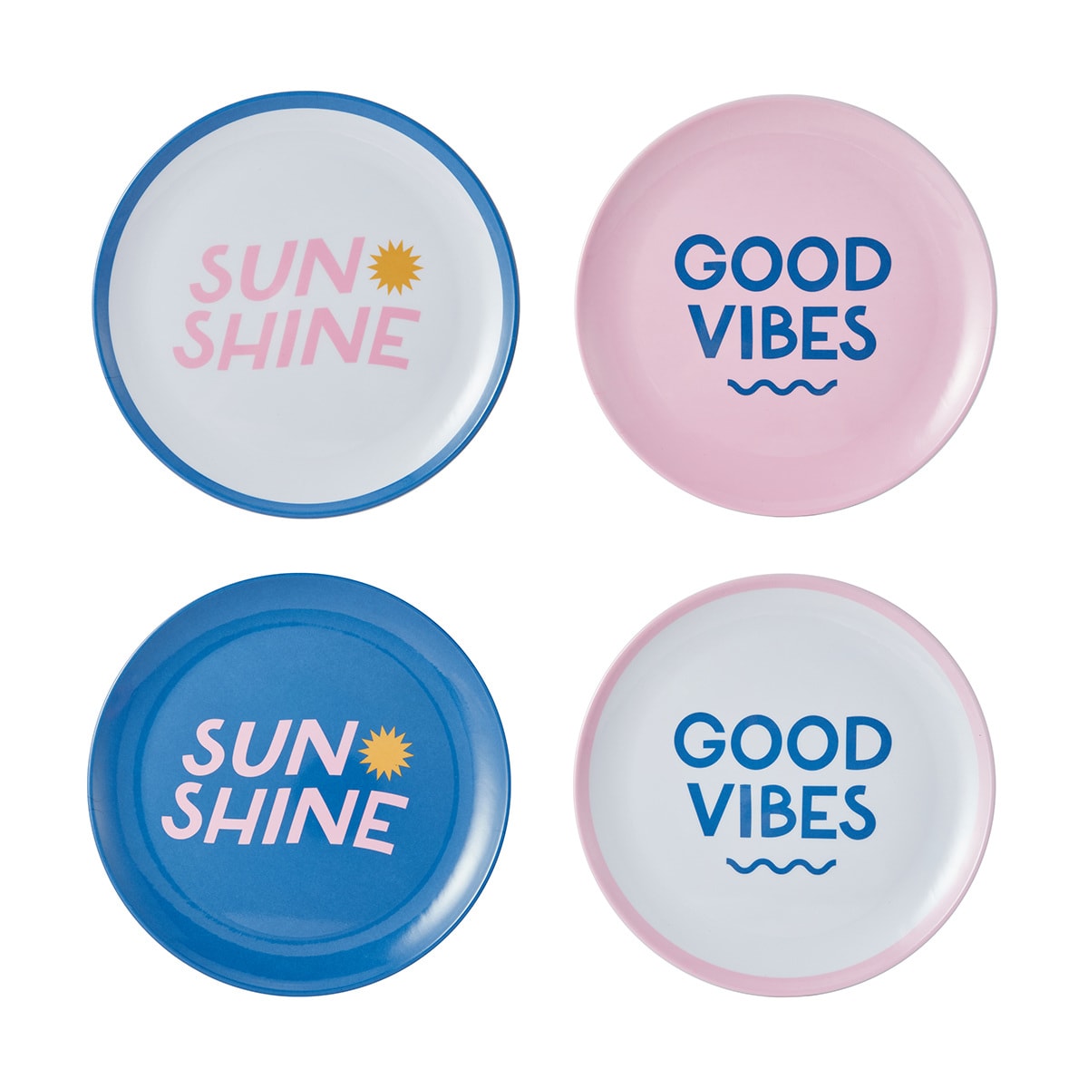 4 Pack Poolside Dinner Plates Kmart