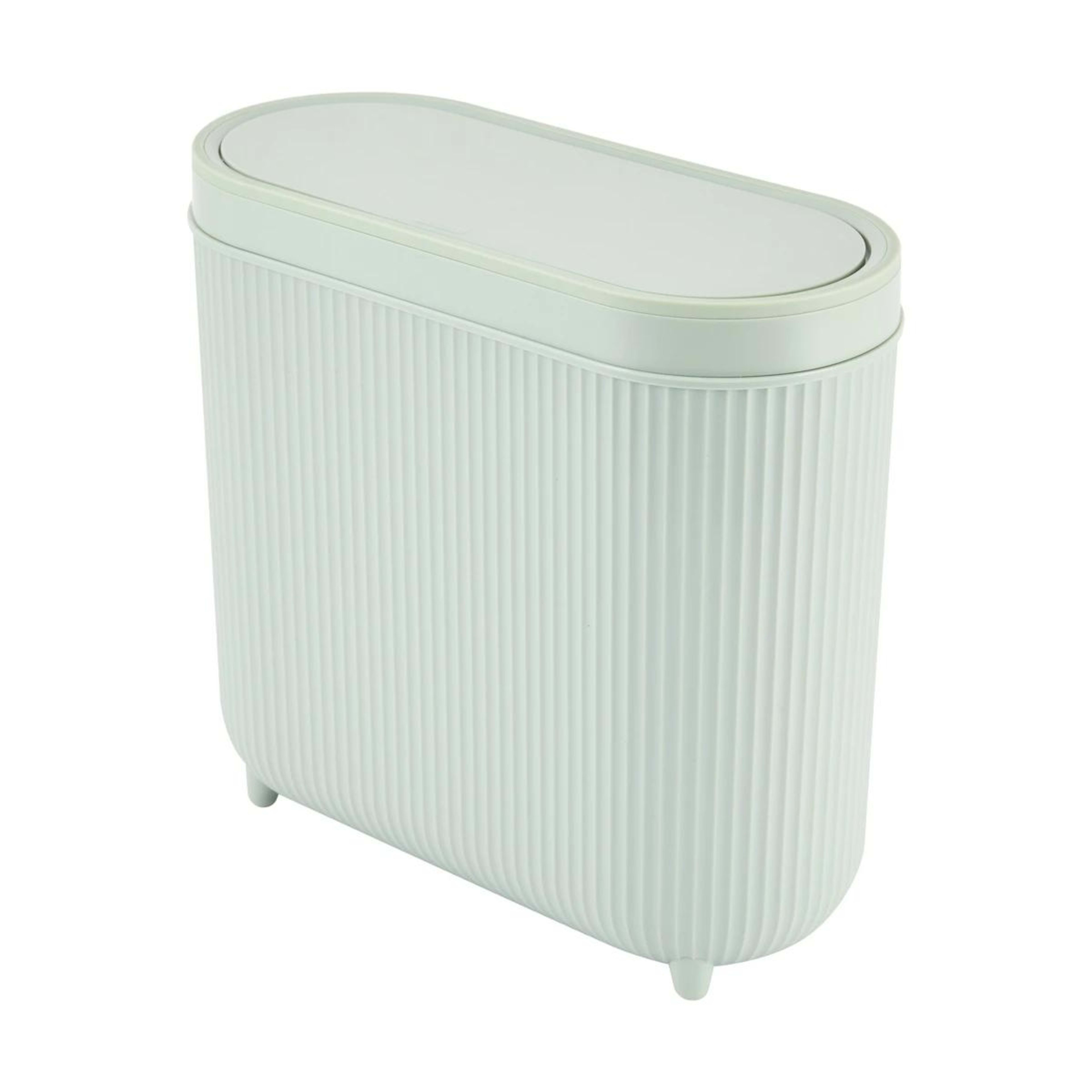 1 8L Push Top Bin - Sage