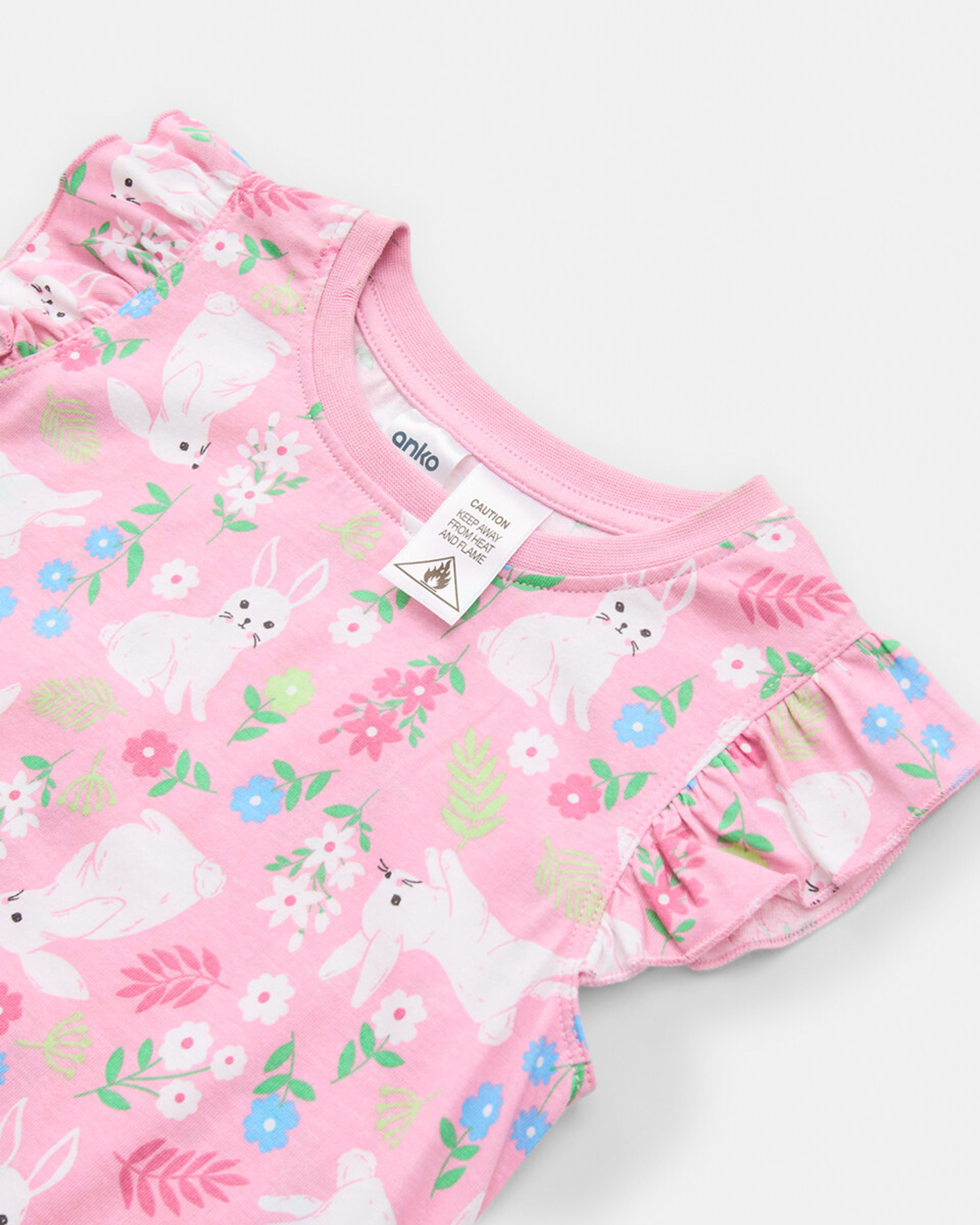 9 Short Sleeve Jersey Knit Pyjama Set Pnkbnygard, 9 of 10
