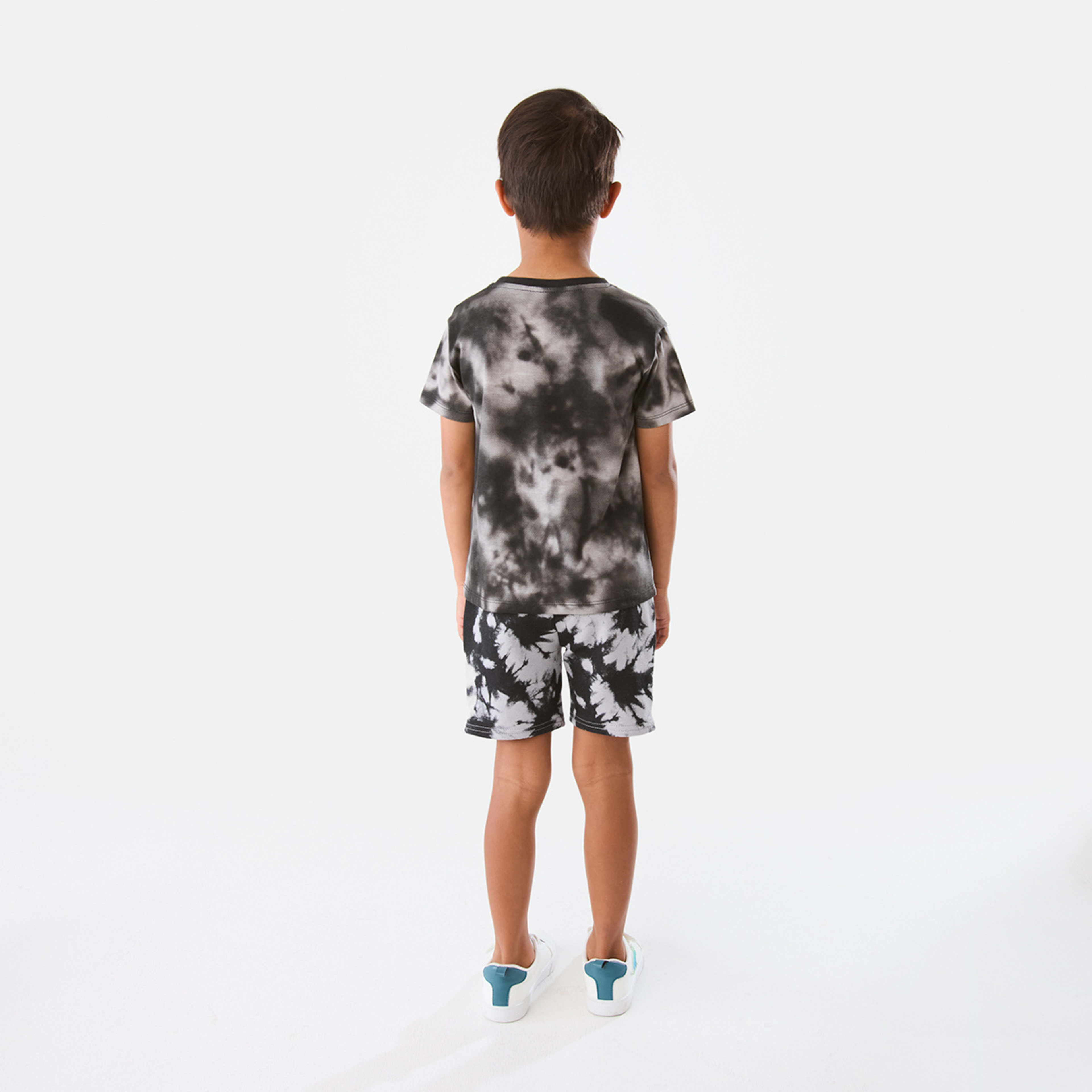 6 Tie-Dye Print T-shirt Black, 6 of 8