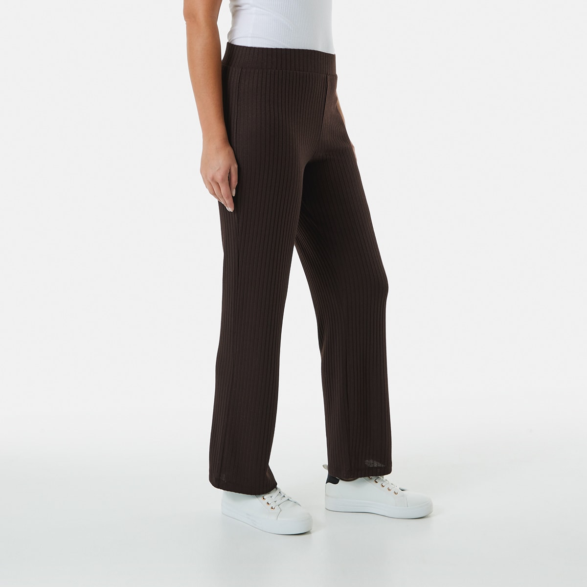 Rib Straight Pants Kmart rib-straight-pants-kmart