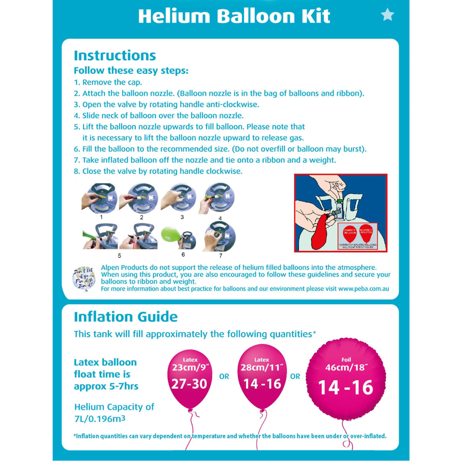 Helium Balloon Kit Kmart