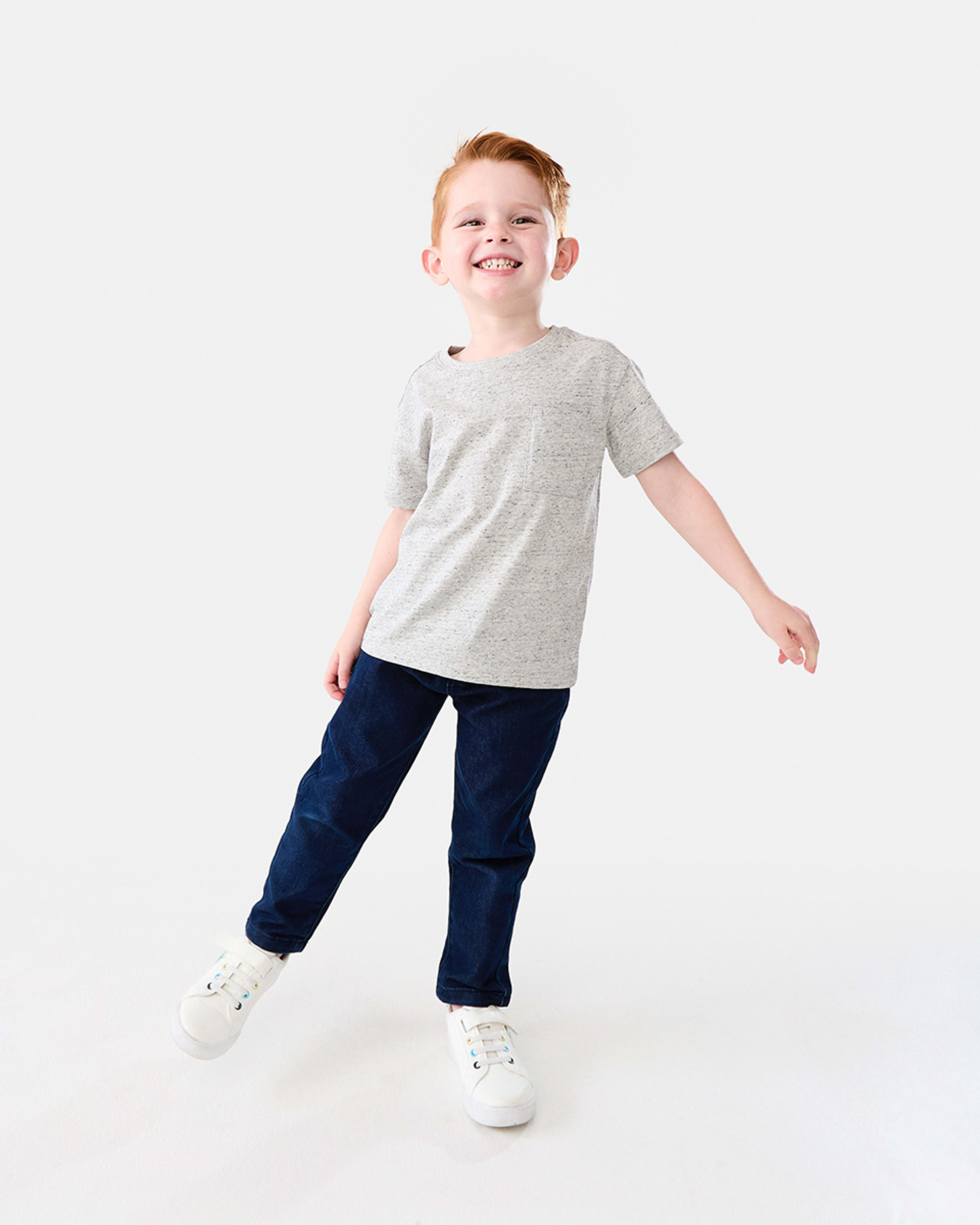 5 Plain Cotton T-shirt Tlg Marle, 5 of 8