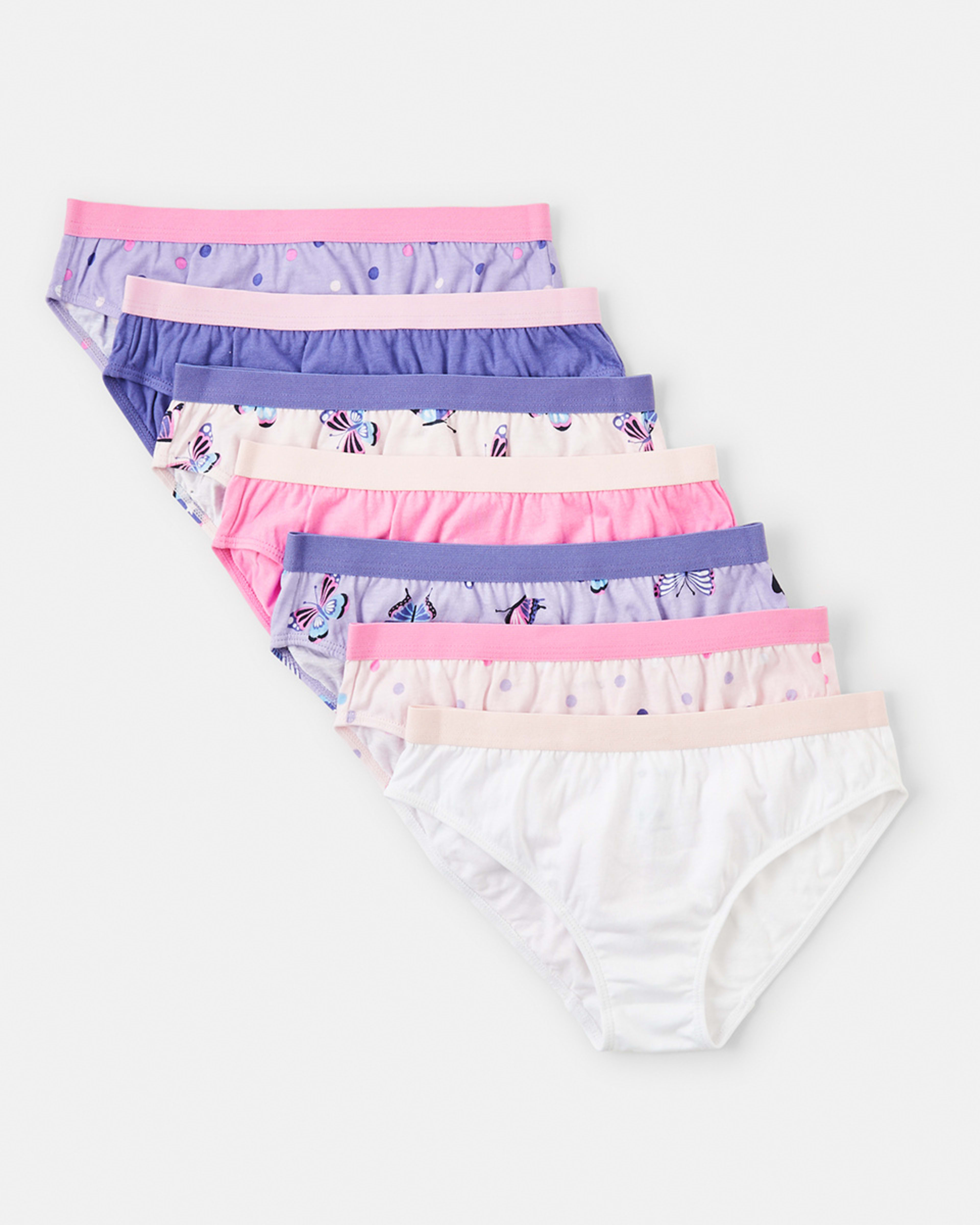 1 7 Pack Print Briefs Butterfly, 1 of 10
