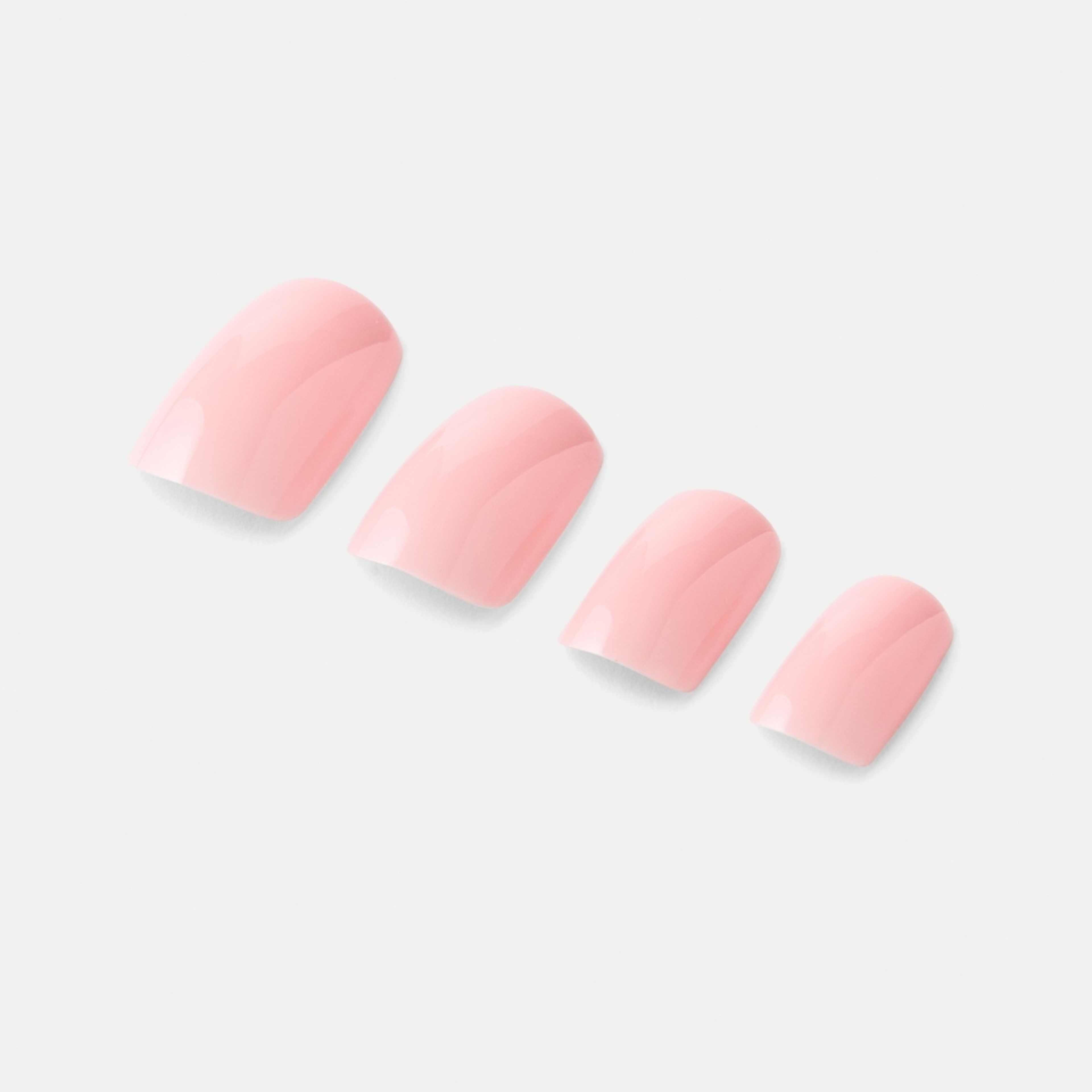 5 OXX Cosmetics 24 Pack Artificial Nails with Adhesive - Medium Square Shape, Nude Pink, 5 of 5