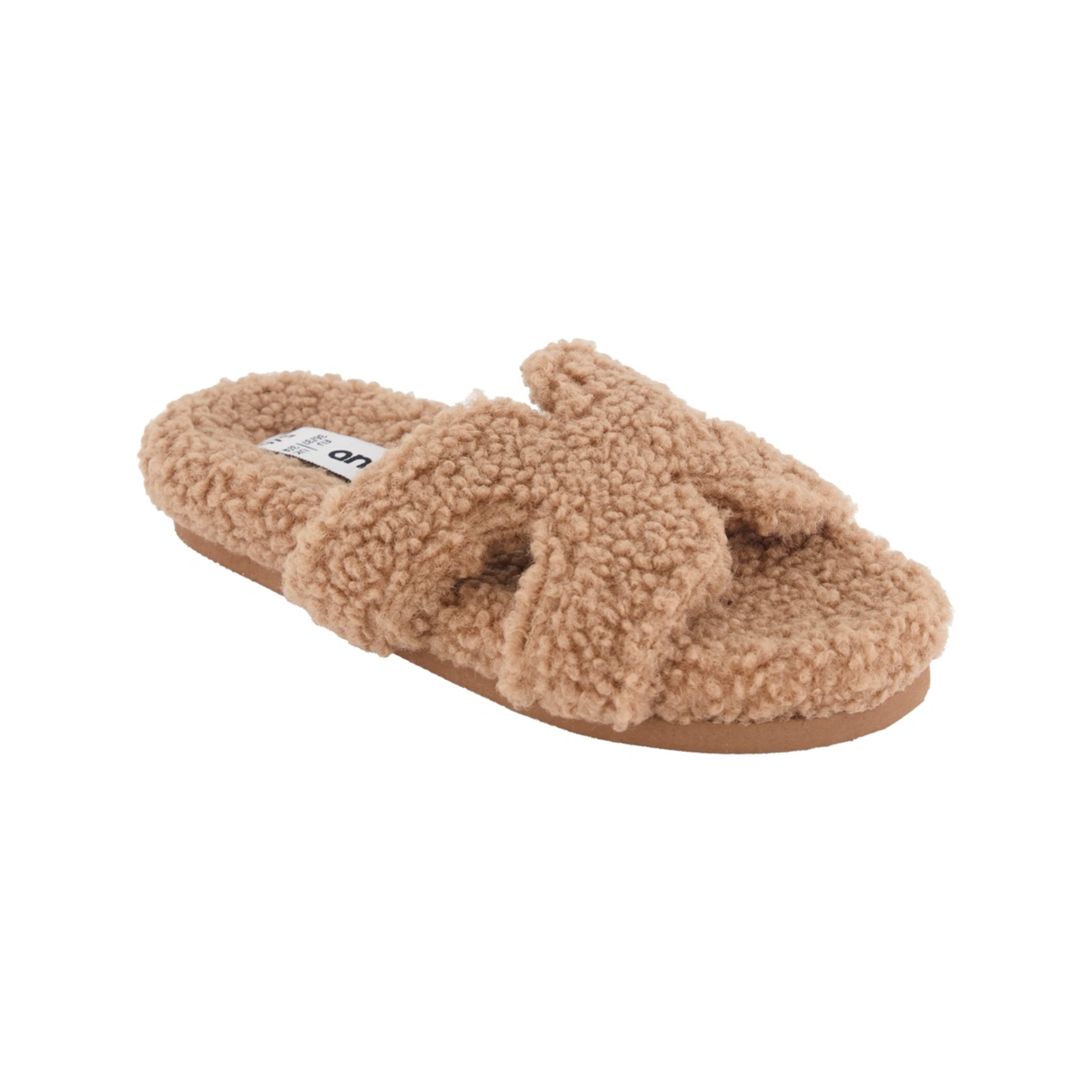 1 H Strap Boucle Slides Biscuit Brown, 1 of 3