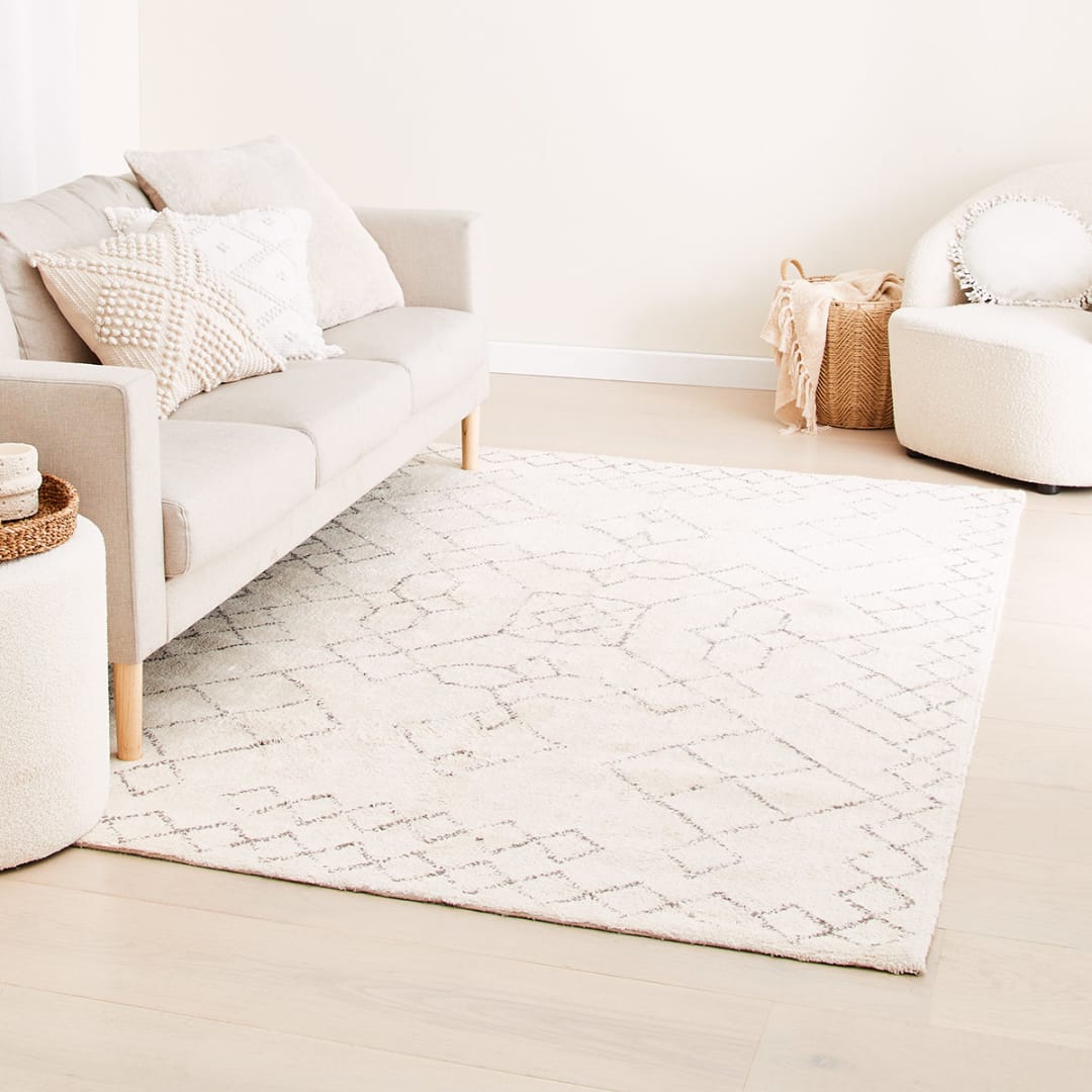 Winnie Rug Grey, Extra Large 270cm x 180cm Kmart