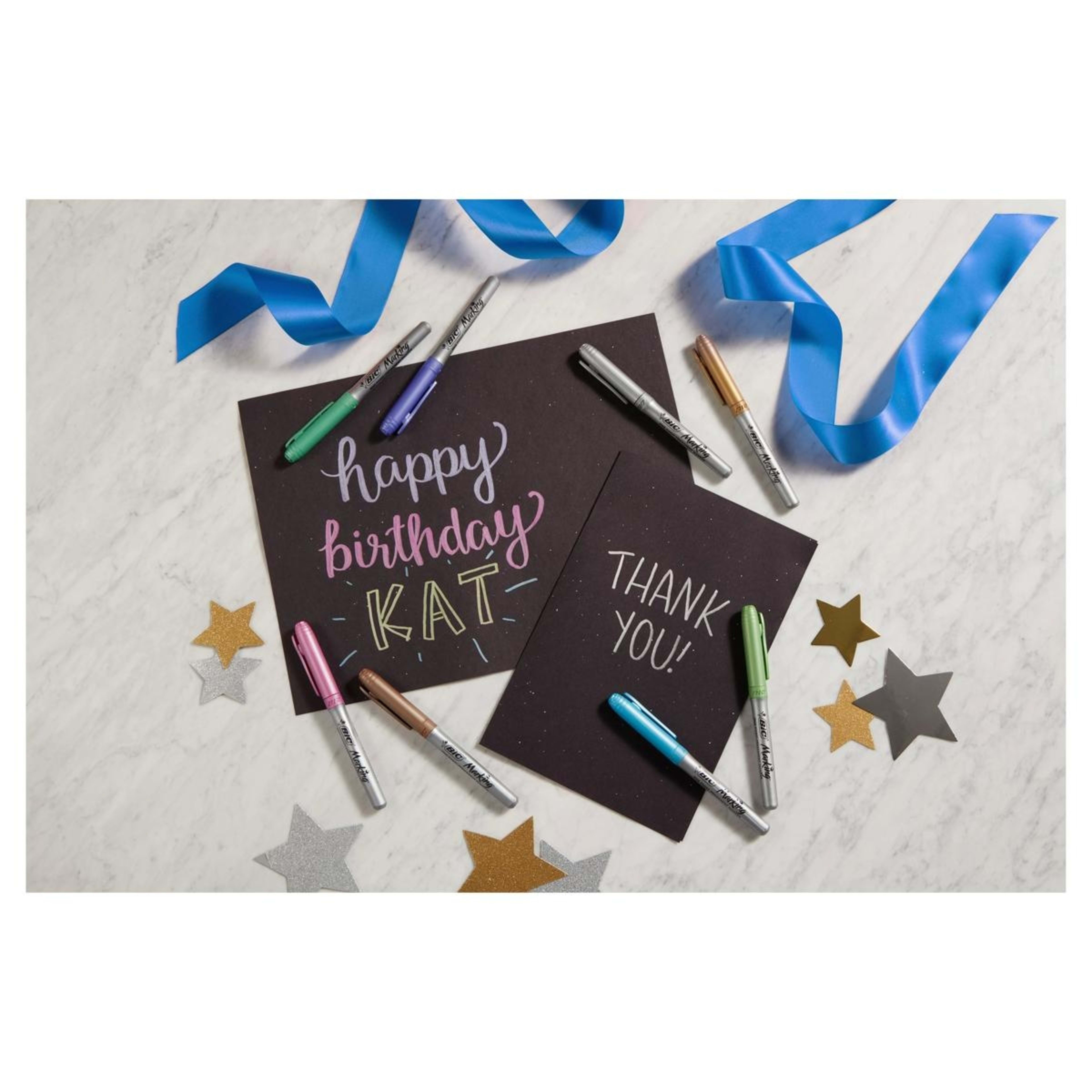 6 5 Pack BIC Intensity Permanent Metallic Markers, 6 of 9