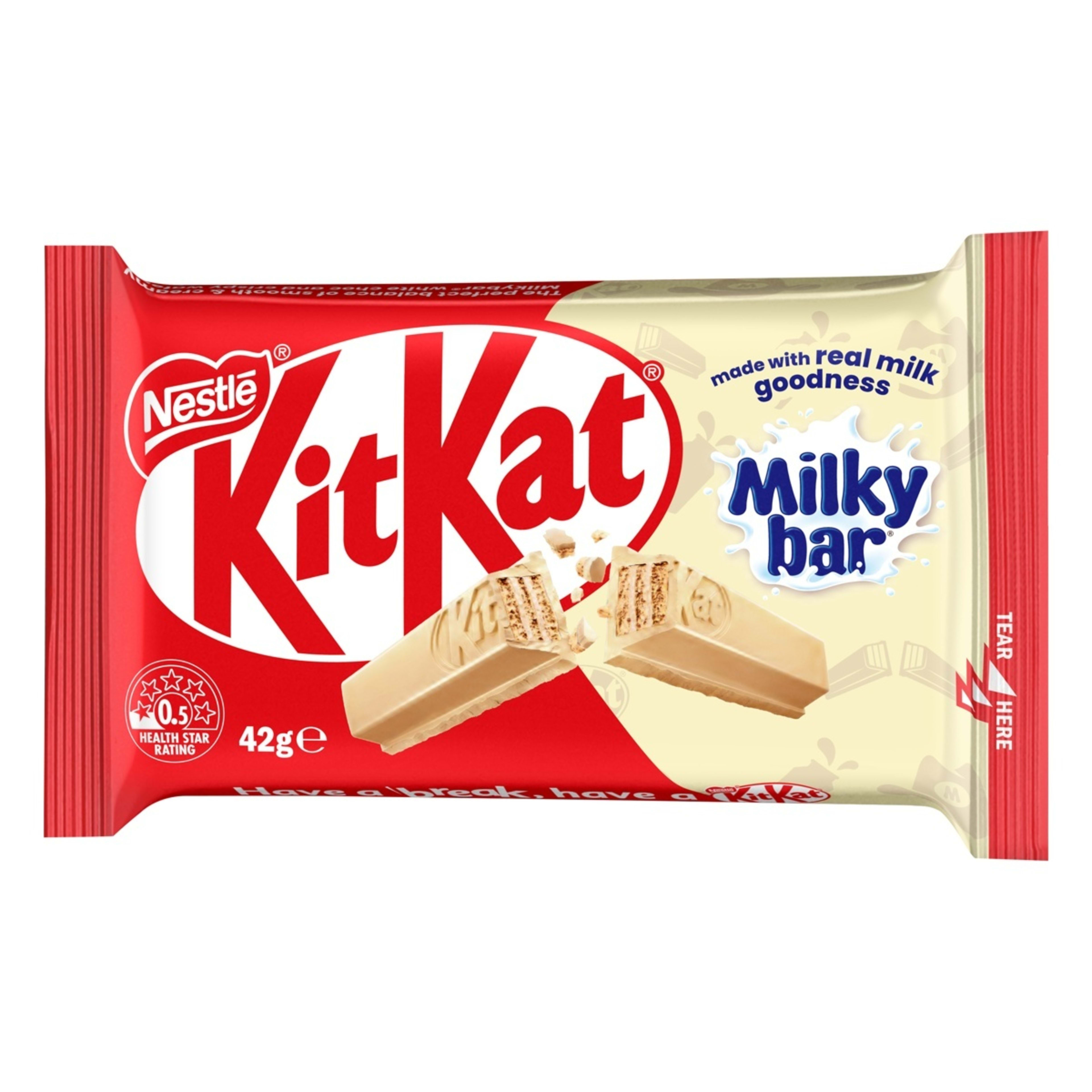 1 Nestle KitKat Milkybar Chocolate Bar 42g