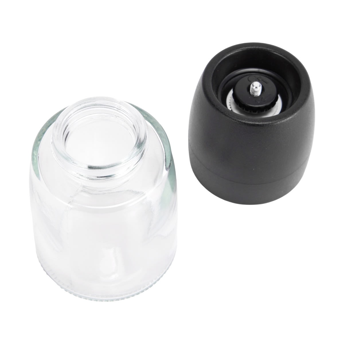Black Glass Salt & Pepper Grinder Kmart