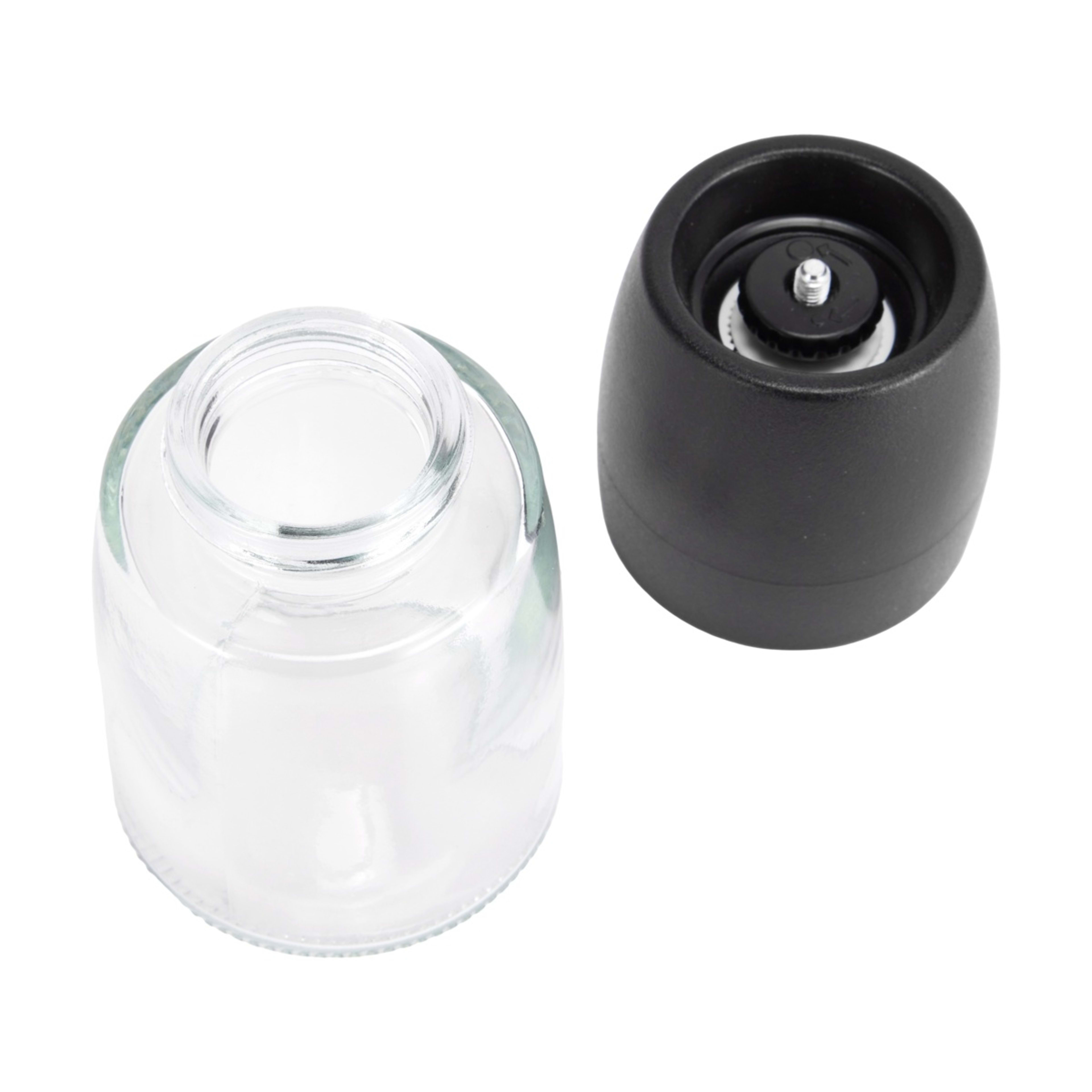 Black Glass Salt & Pepper Grinder Kmart