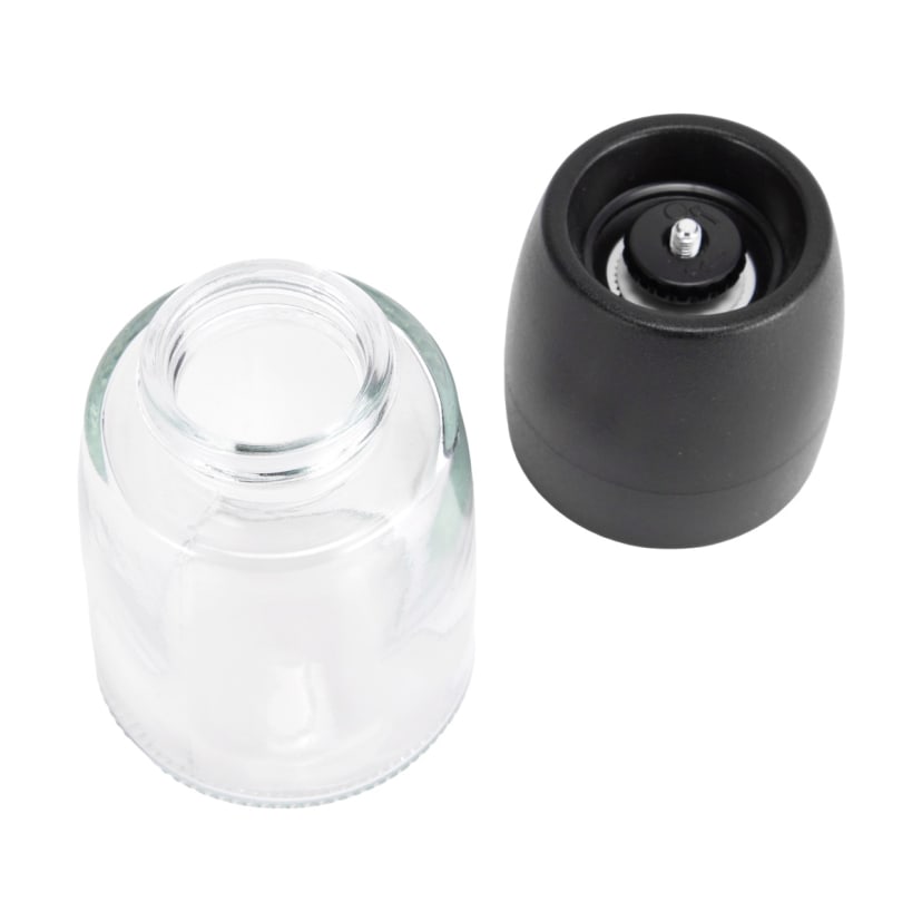 Black Glass Salt & Pepper Grinder Kmart