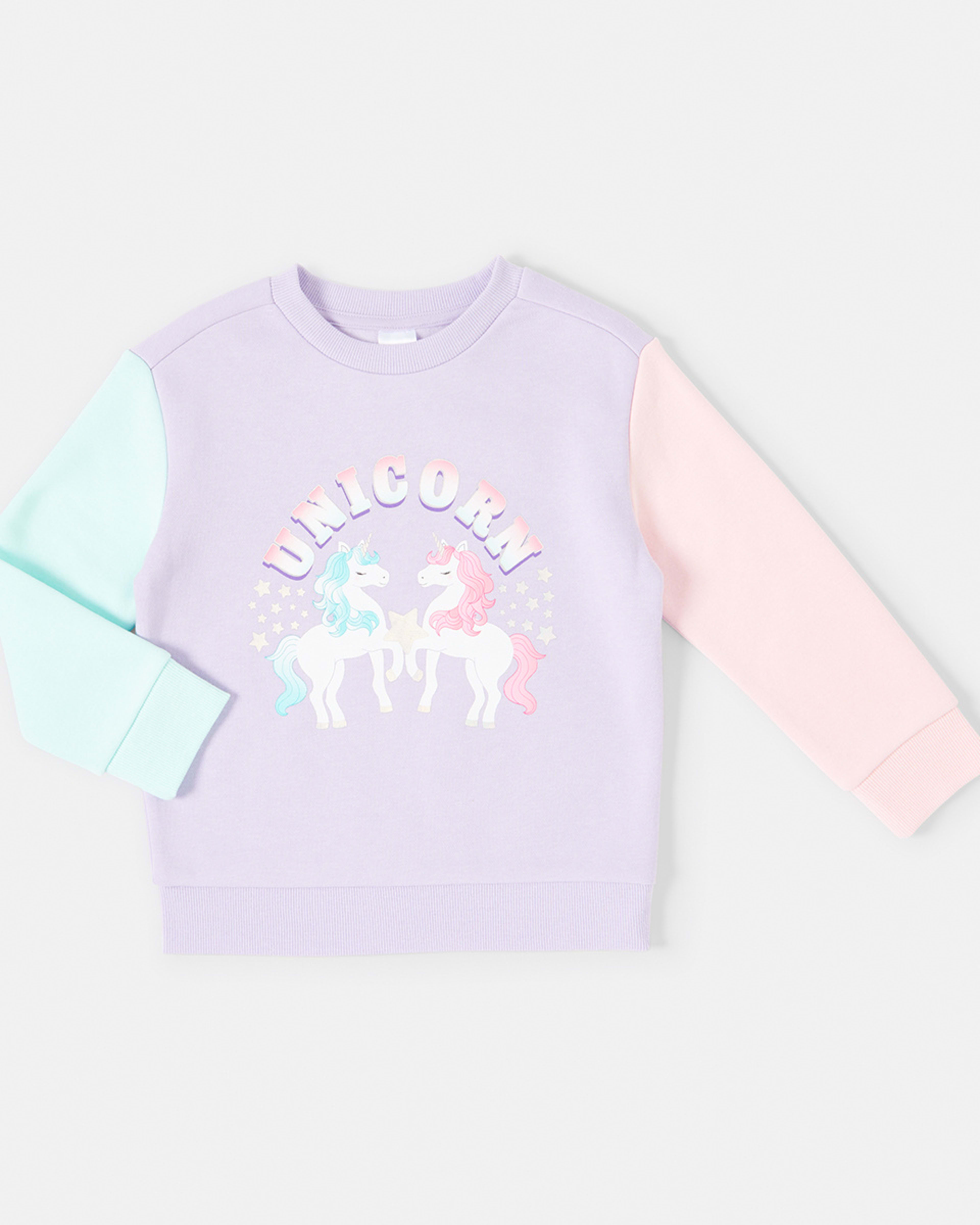 7 Print Crew Neck Sweatshirt Unicorn, 7 of 8